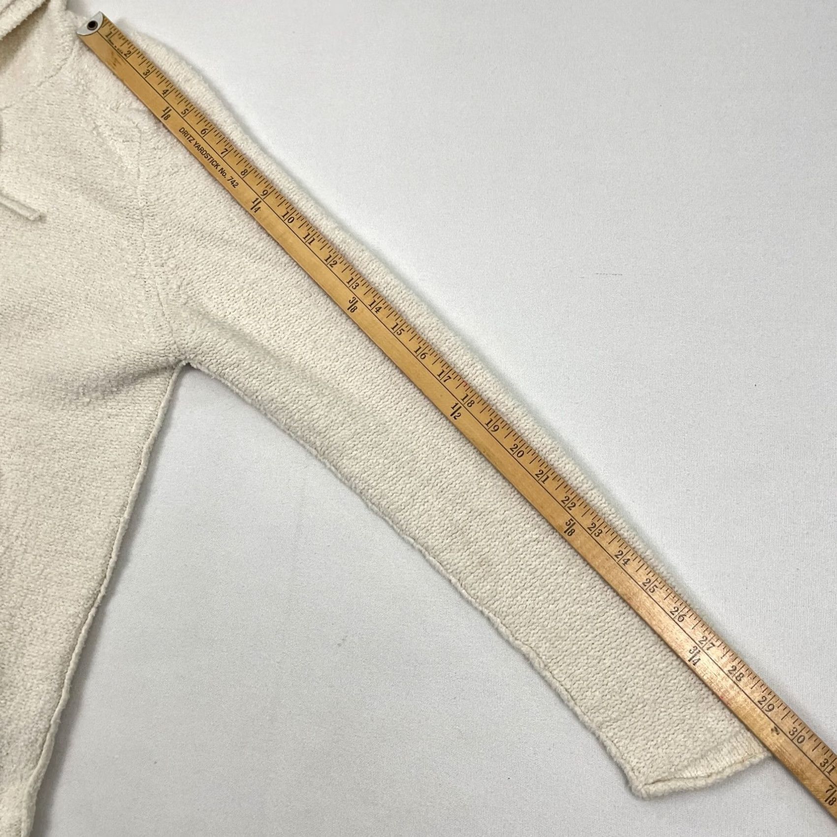Rails Rails Rollins Hoodie Mens M Ivory Fuzzy Knit Stretch Pullover Cozy Lounge Preppy Size US M / EU 48-50 / 2 - 6 Thumbnail
