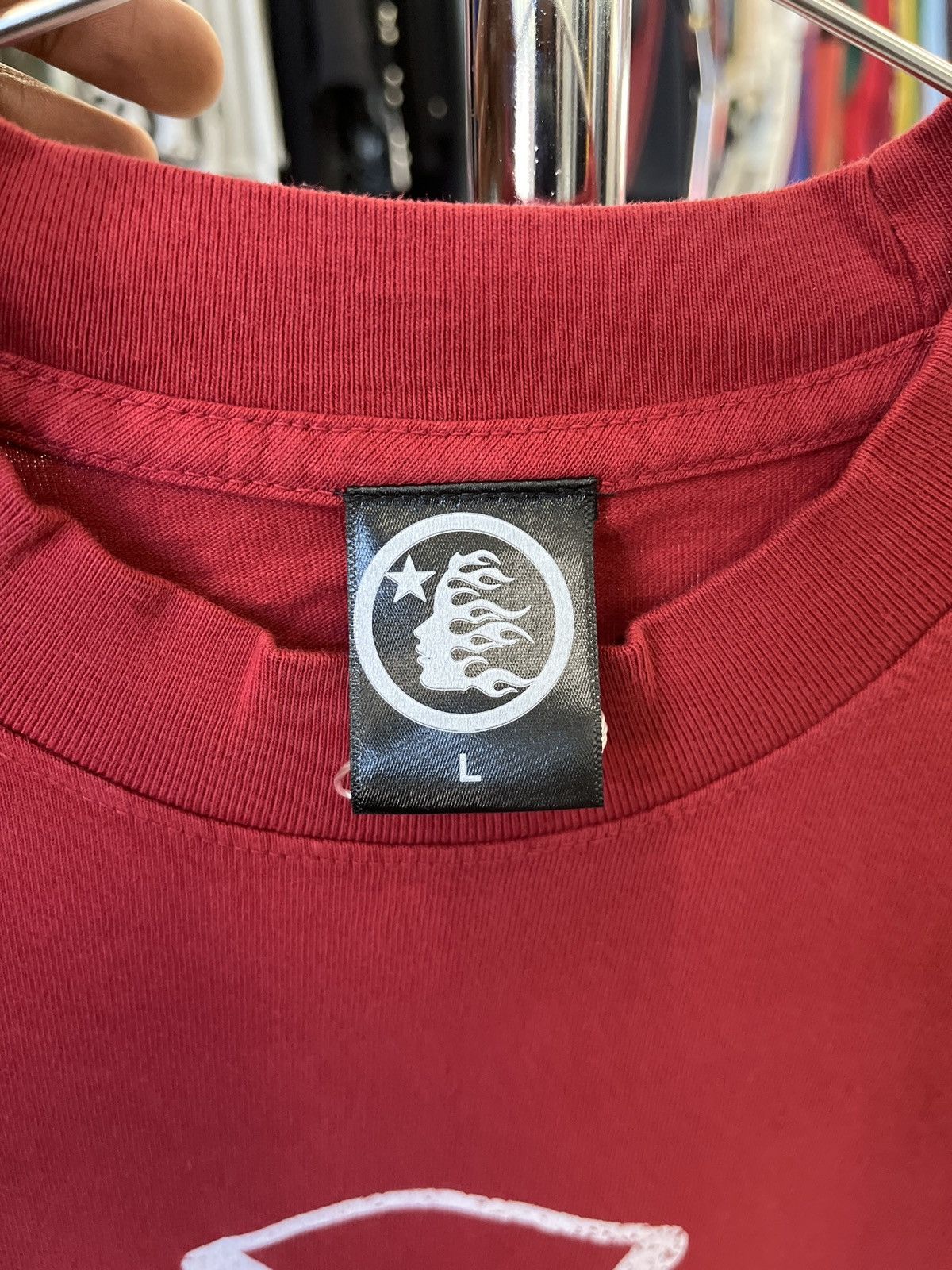 HELLSTAR Jesus Emblem Tee Blood Red Size US L / EU 52-54 / 3 - 3 Thumbnail