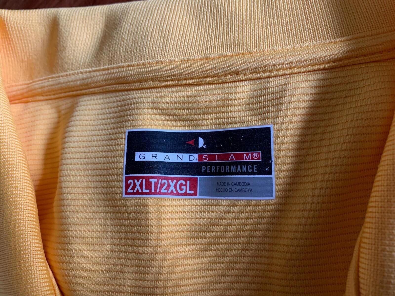 Grand Slam Men's 2XL Yellow Grand Slam Polo Shirt Size US XXL / EU 58 / 5 - 3 Thumbnail