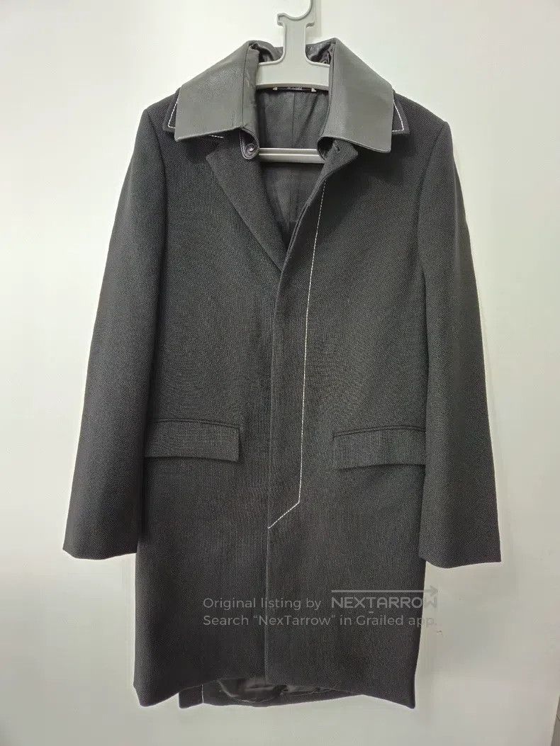 Valentino Valentino Leather collar coat Size US L / EU 52-54 / 3 - 2 Thumbnail