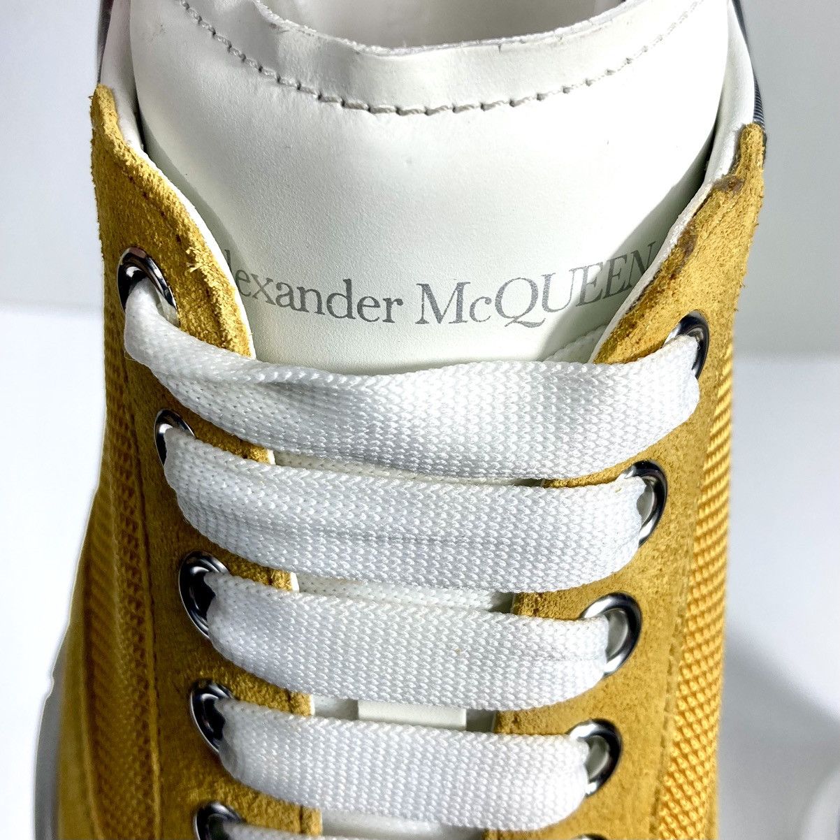 Alexander McQueen Alexander McQueen Mens Court Trainer Sneakers Yellow 43 EU Size US 10 / EU 43 - 15 Thumbnail