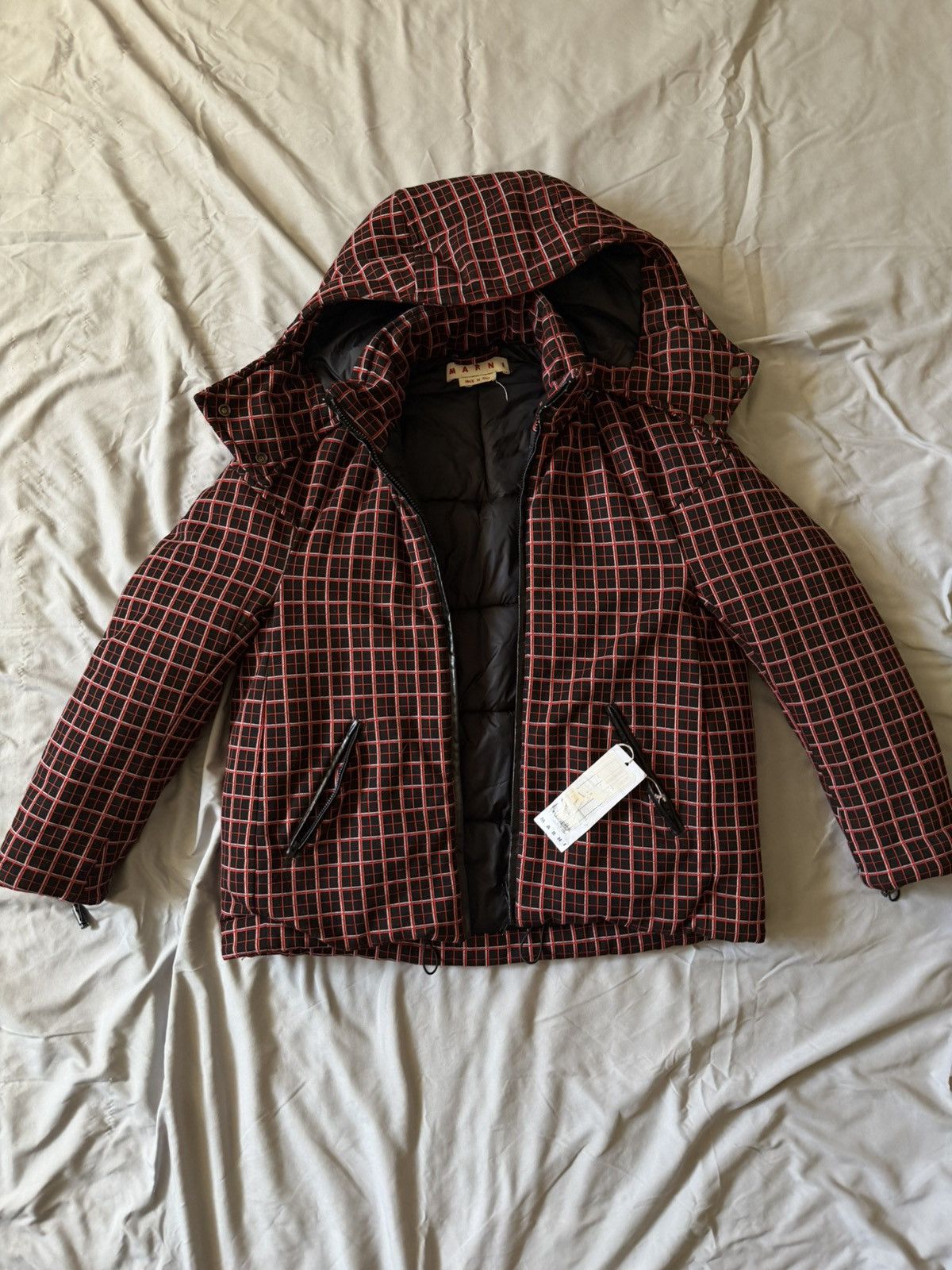 Marni Oversized Checkered Puffer Jacket 2020 Marni size: S-M Size US M / EU 48-50 / 2 - 4 Thumbnail