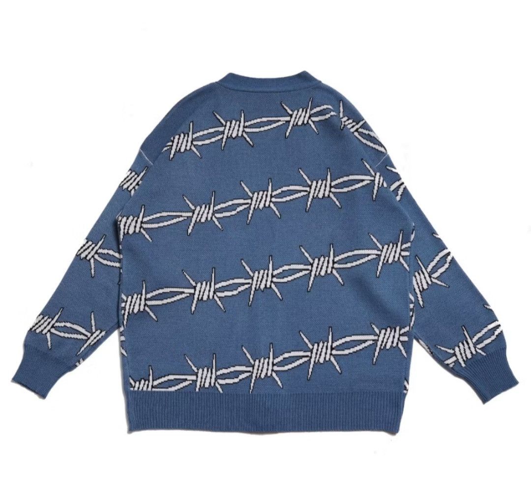 Japanese Brand Blue Japanese style harajuku knitwear Size US M / EU 48-50 / 2 - 3 Thumbnail