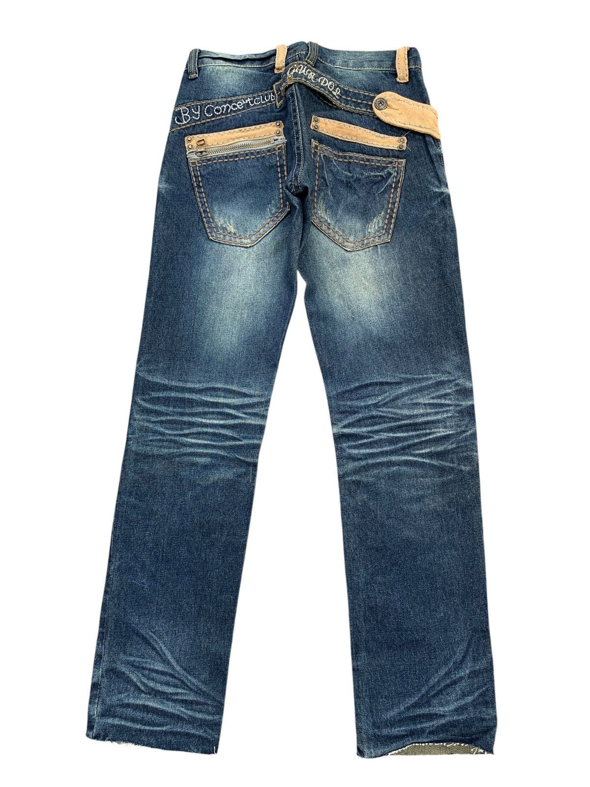 Japanese Brand CONCERT CLUB BUCKLE BACK RUSTY DISTRESSED DENIM Size US 29 - 2 Thumbnail