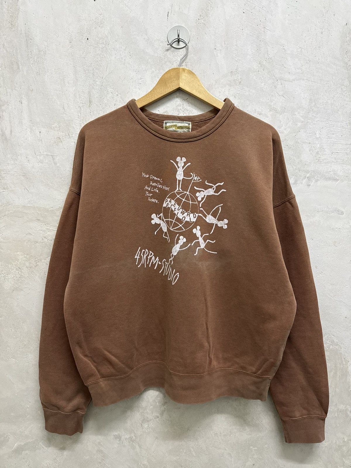45rpm Faded 45RPM Studio kapital inspired Crewneck Size US M / EU 48-50 / 2 - 1 Thumbnail