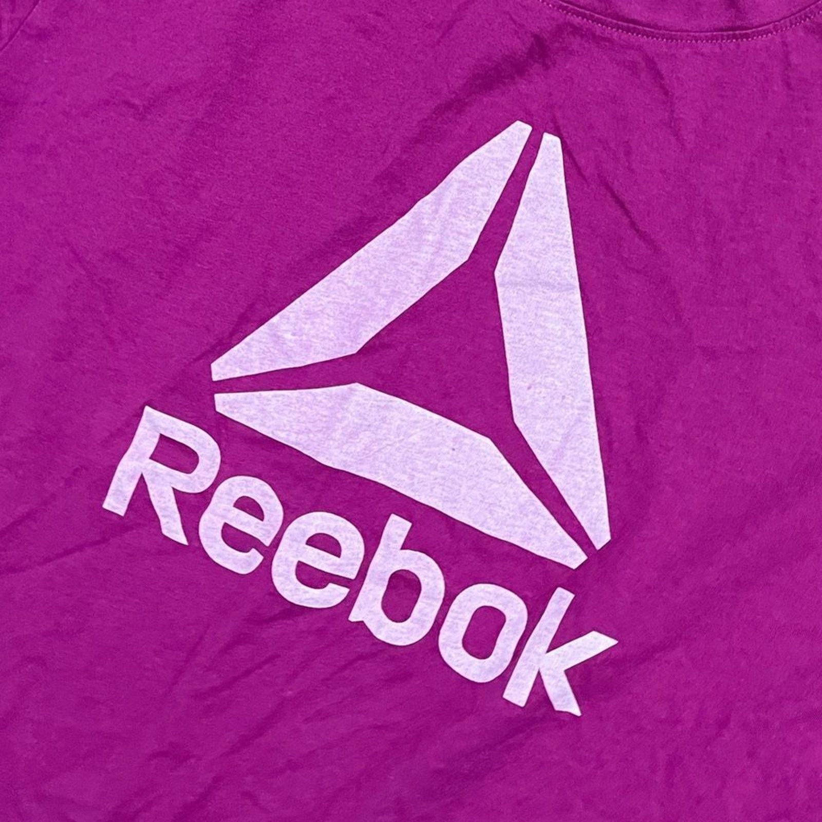 Reebok Reebok Performace Top Short Sleeve Logo Print Purple Small Size S / US 4 / IT 40 - 2 Thumbnail