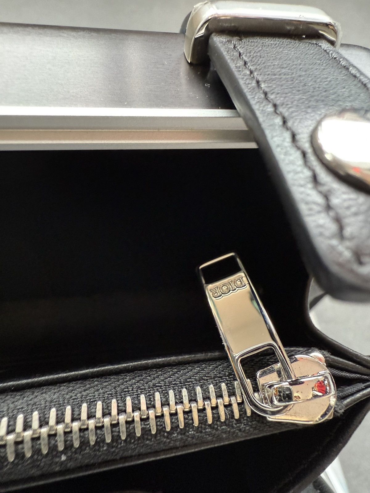 Rimowa Dior RIMOWA Personal Clutch On Strap Aluminum Black Size ONE SIZE - 7 Thumbnail