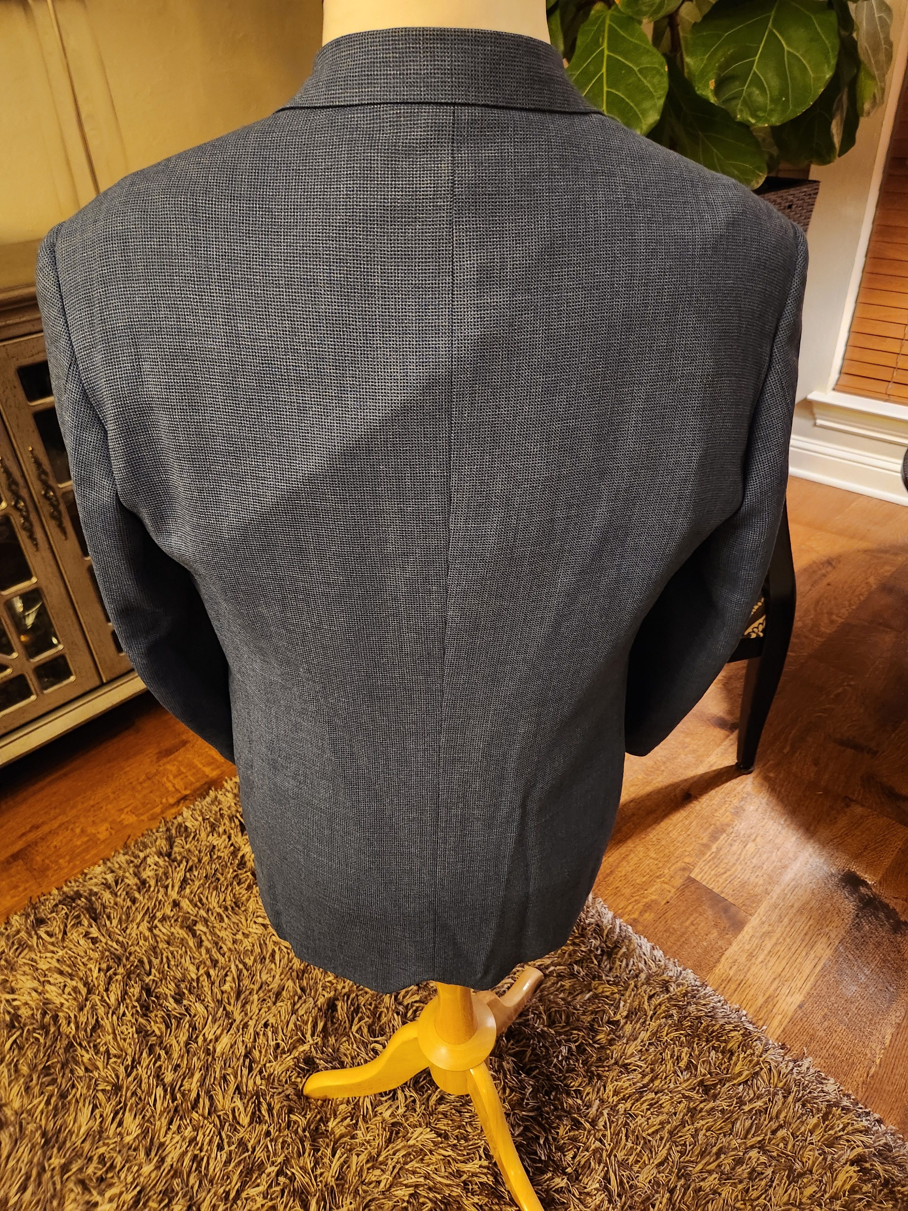 Pal Zileri Vintage 100% Wool Textured Blazer Size 42R - 2 Thumbnail