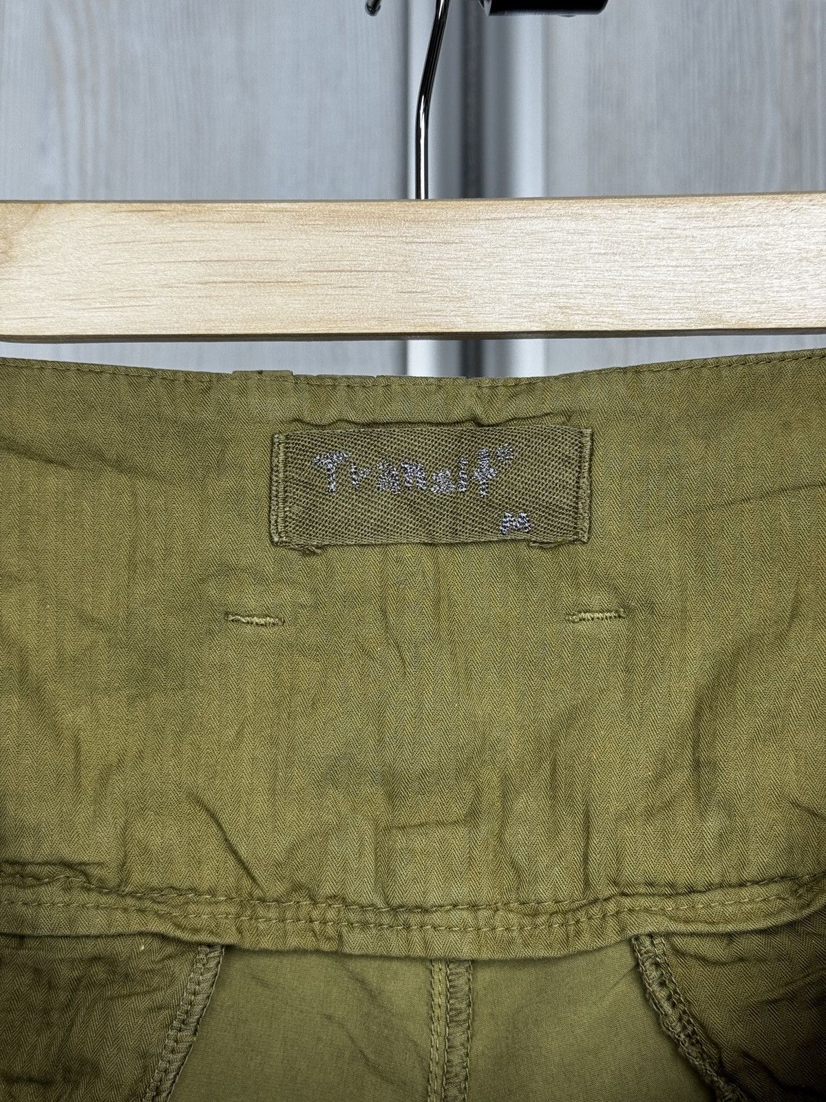 Transit Transit E142 Khaki/Gold Cotton-Viscose-Silk shorts size M Size US 32 / EU 48 - 8 Thumbnail