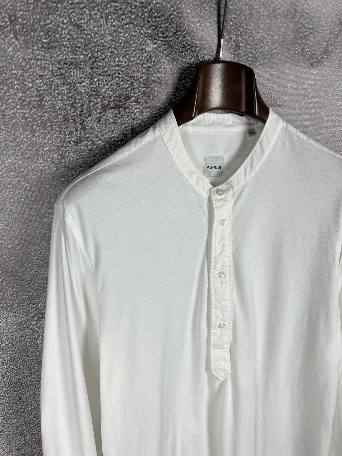 Aspesi Aspesi Half placket shirt XL XXL half button Size US XXL / EU 58 / 5 - 4 Thumbnail