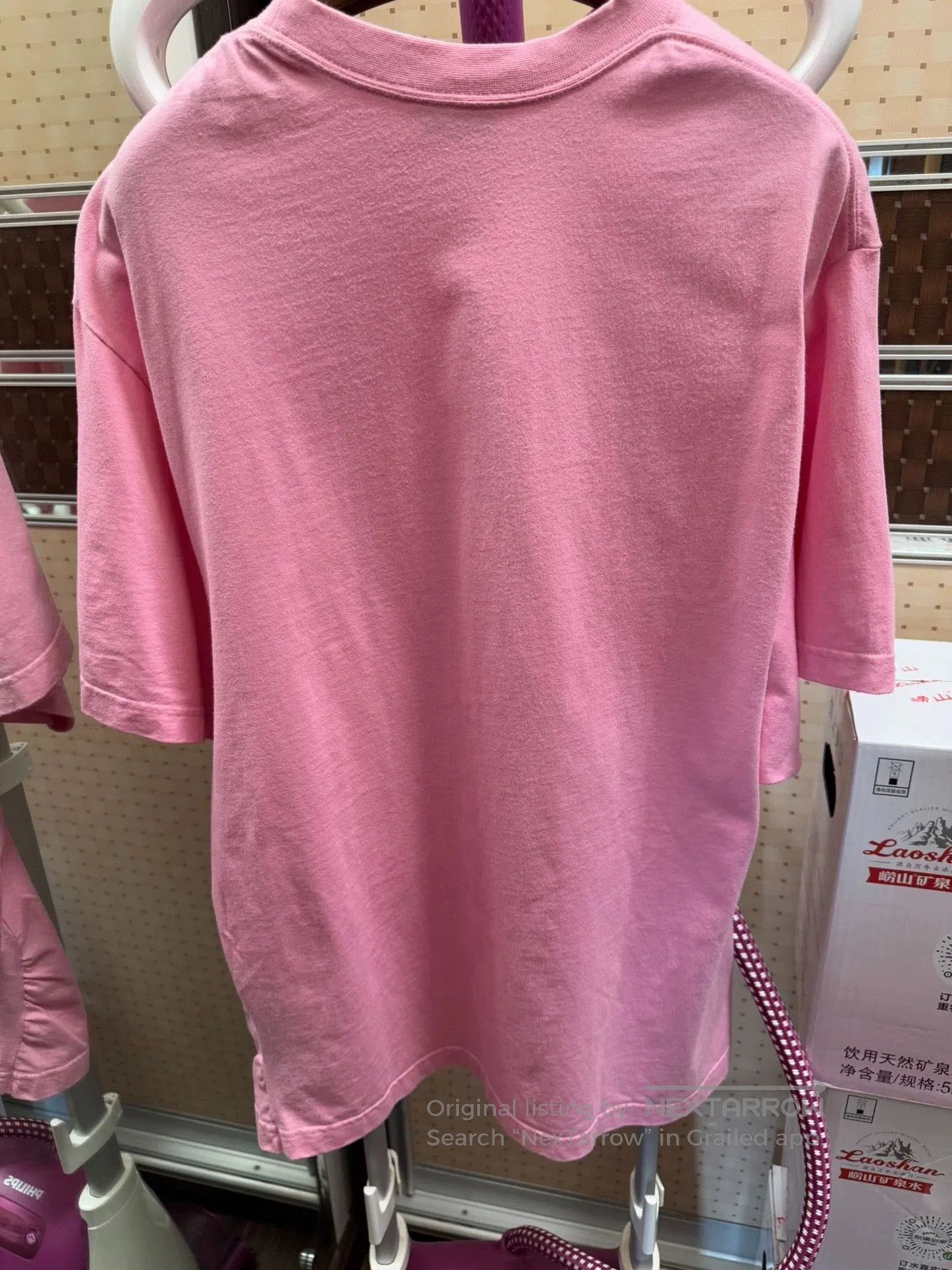 Balenciaga balenciaga ss22 pink logo short sleeve t-shirt. Size US L / EU 52-54 / 3 - 5 Thumbnail