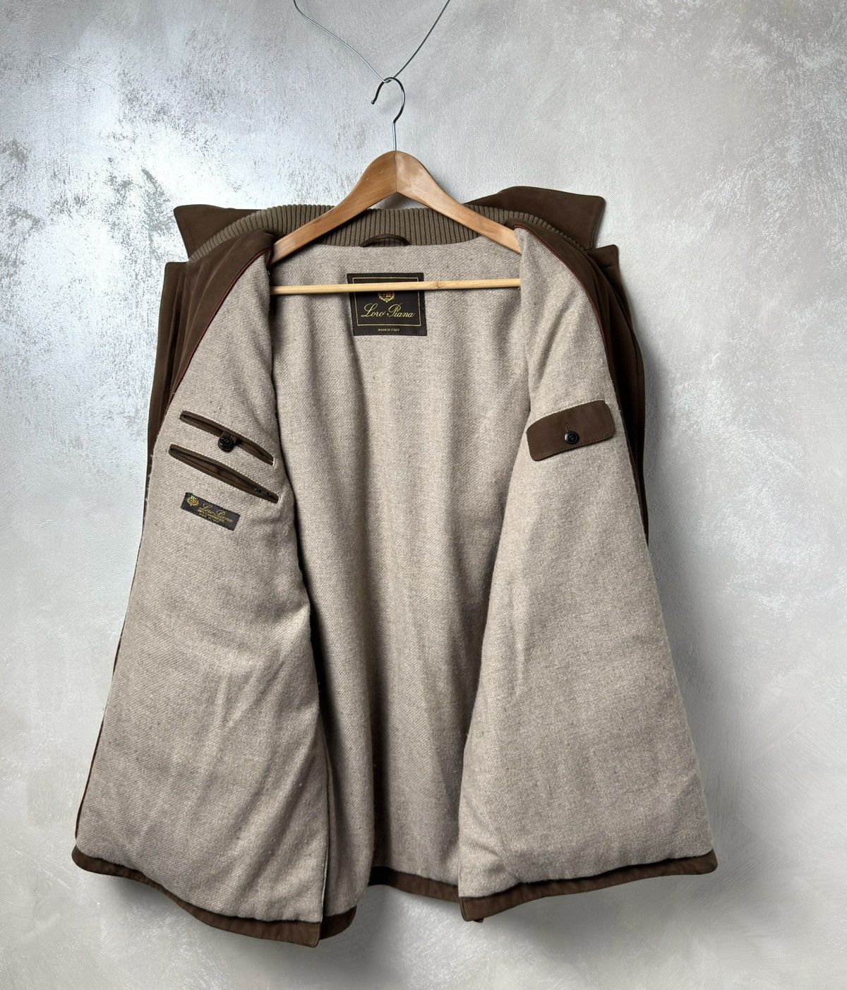 Loro Piana Loro Piana Suede & Cashmere Heavy Coat Jacket Size US L / EU 52-54 / 3 - 9 Thumbnail