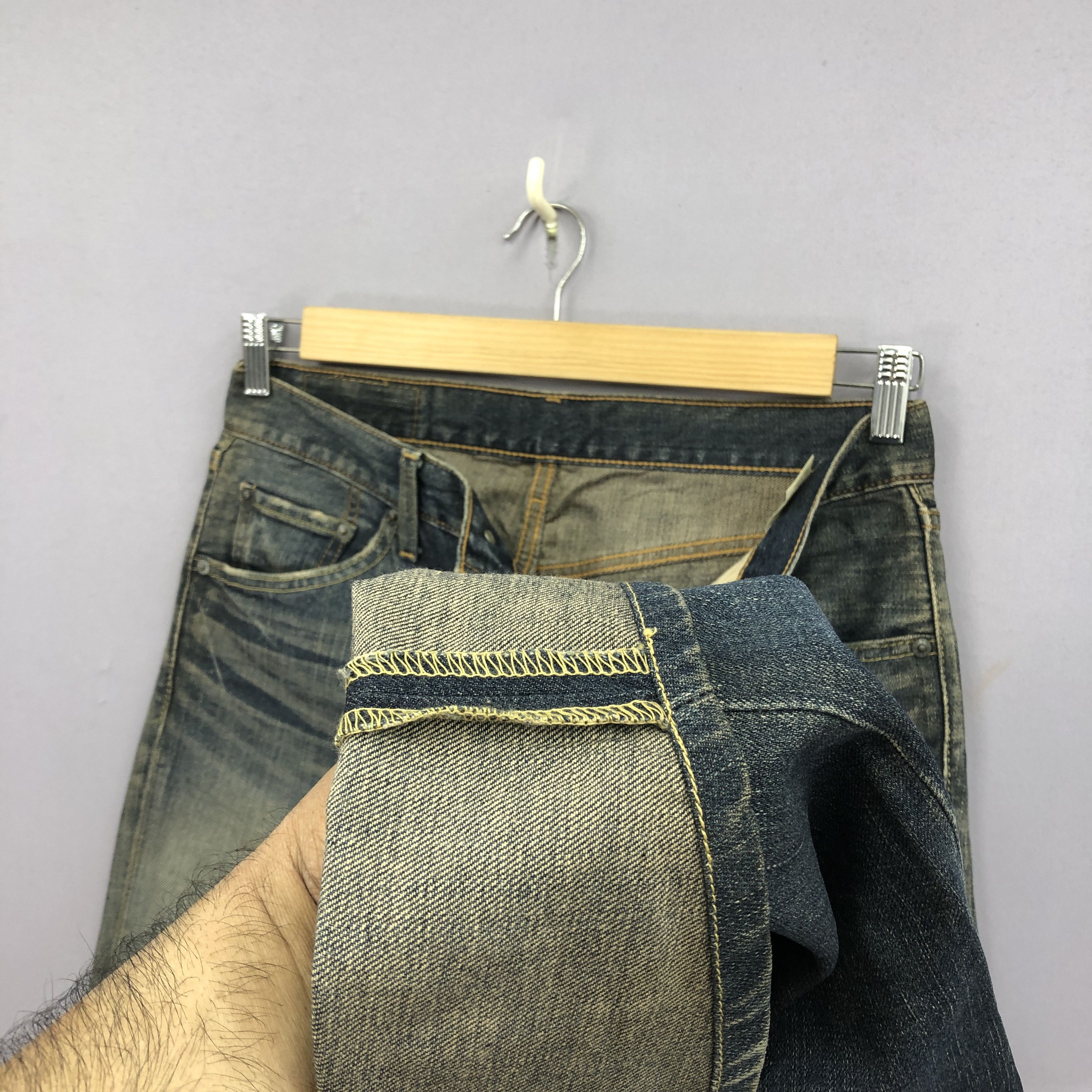 If Six Was Nine Vintage Levis 517 Flare Jeans Levi's Bootcut Mud Wash Denim Size US 30 / EU 46 - 8 Thumbnail