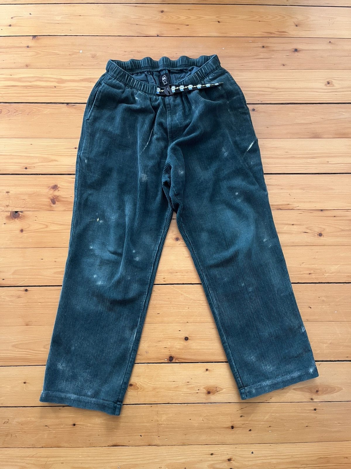 Brain Dead Brain Dead - Bleached Cord Climber Pant - Mallard Green Size US 31 - 1 Thumbnail