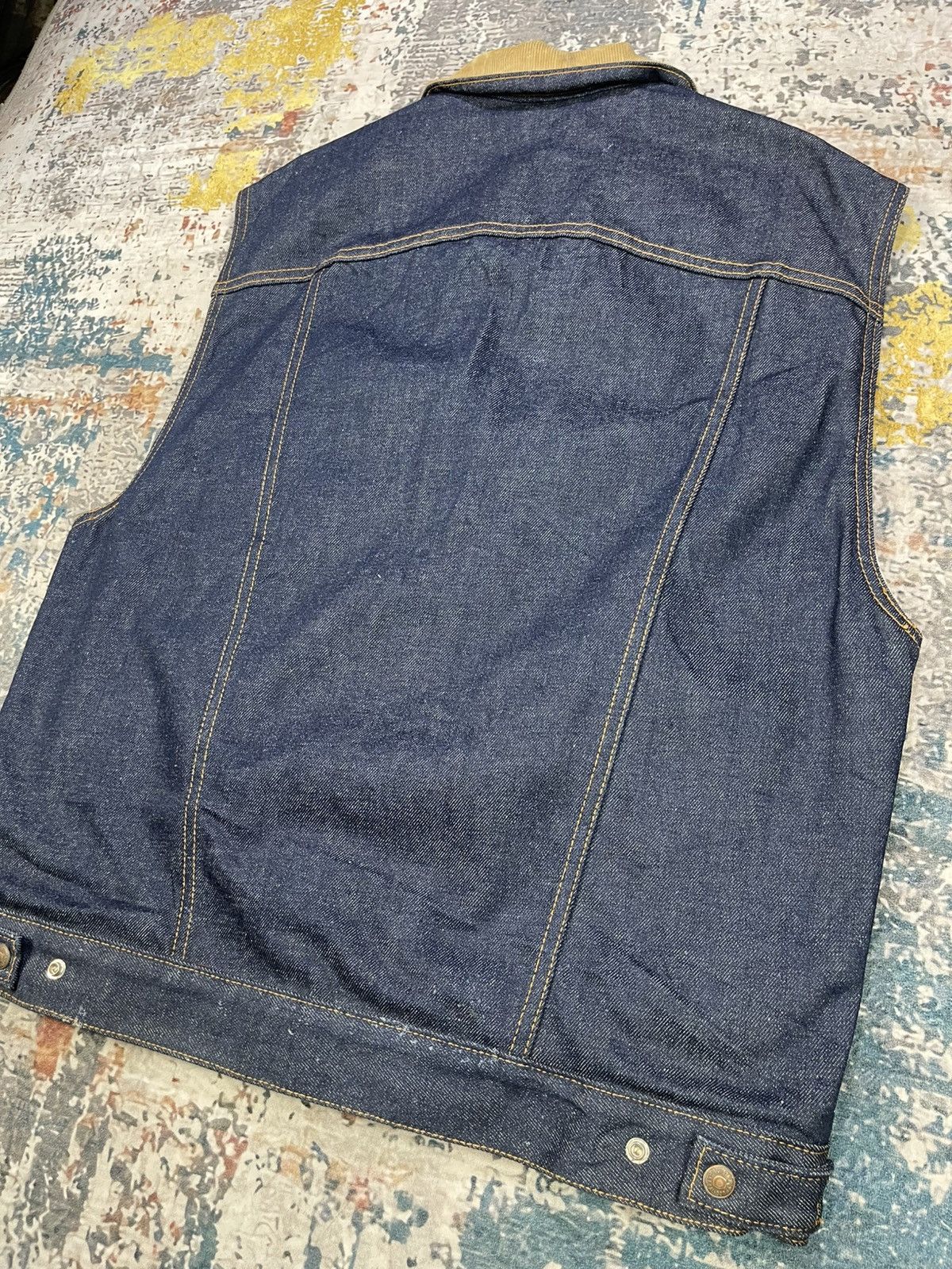 Levi's Vintage Clothing RARE🔥Vtg Levis Sample 1990 Reversible Denim Vest Jacket Size US M / EU 48-50 / 2 - 8 Thumbnail
