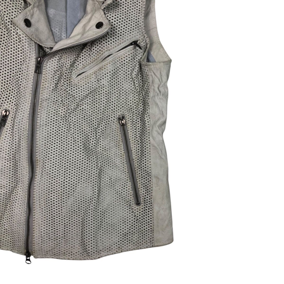 Japanese Brand Utility Vest Jacket Double Collar Leather Tass Issey Miyake Size US M / EU 48-50 / 2 - 6 Thumbnail