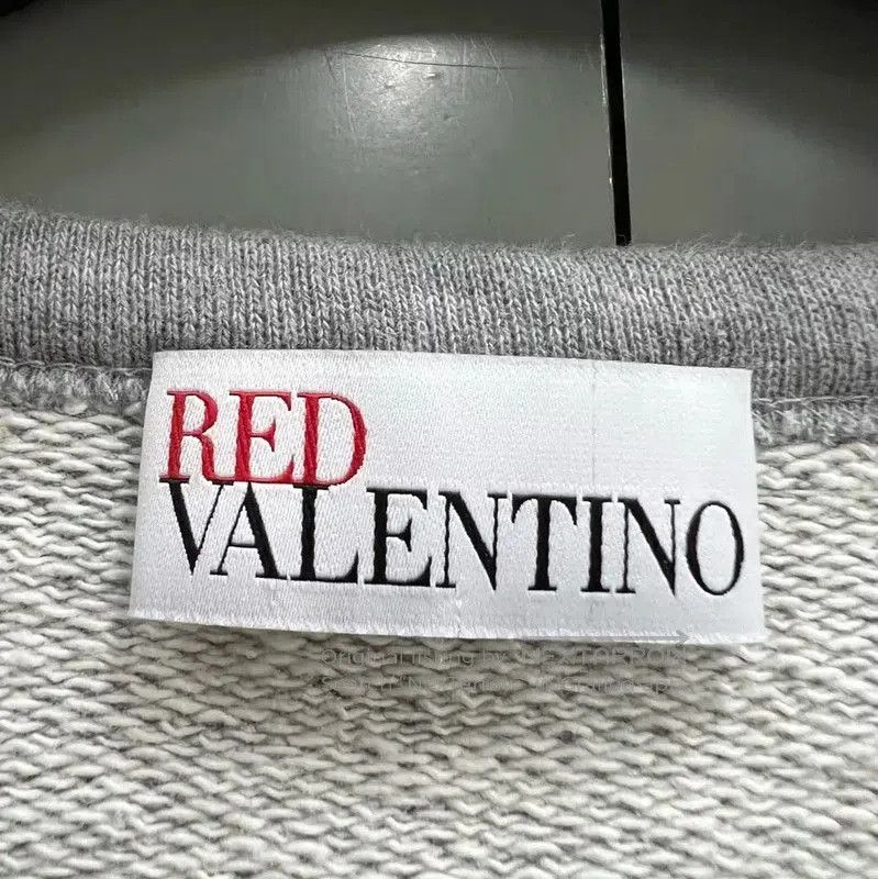 Valentino Valentino Gray Cotton Logo Hoodie for Women . Size S / US 4 / IT 40 - 2 Thumbnail