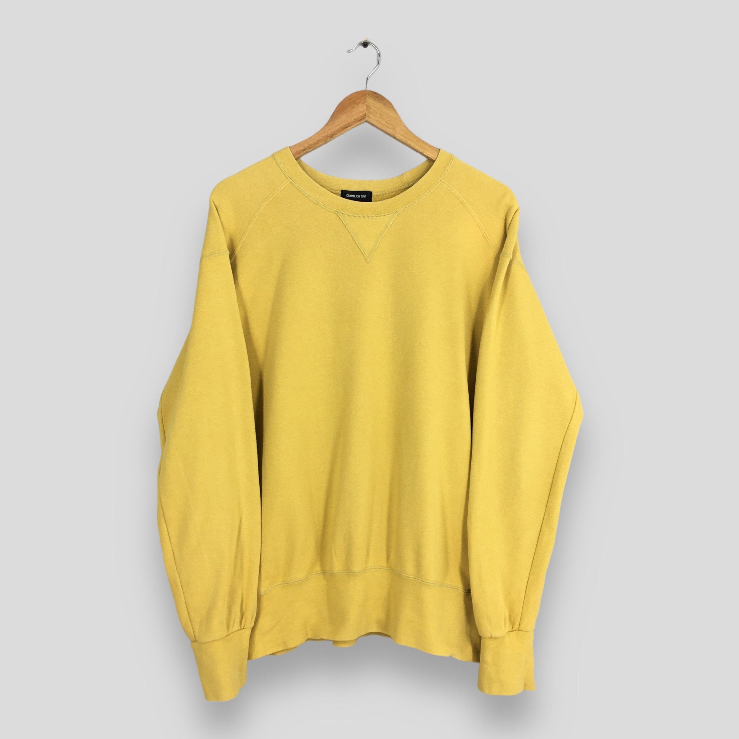 Comme Ca Ism × Designer Vintage Comme Ca Du Mode Yellow Sweatshirts Medium Size US M / EU 48-50 / 2 - 3 Thumbnail