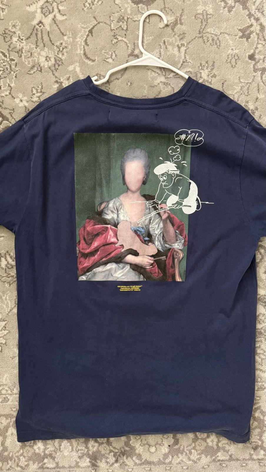 Off-White Off-White Incompiuto Graphic T-Shirt Blue Red Size S Size US S / EU 44-46 / 1 - 5 Thumbnail