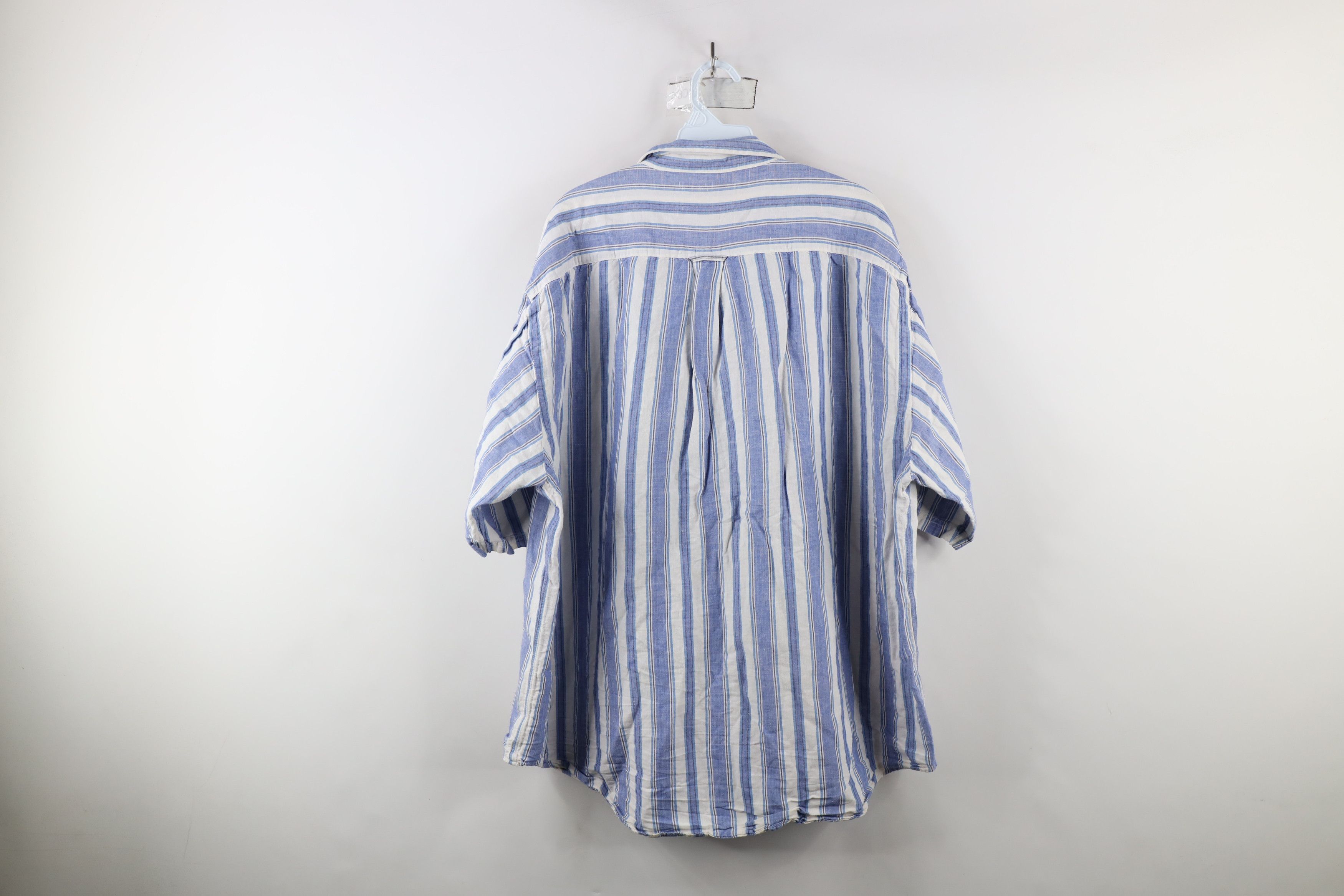 Fila × Vintage Vintage 90s Fila Sport Striped Short Sleeve Button Shirt Size US XL / EU 56 / 4 - 12 Thumbnail
