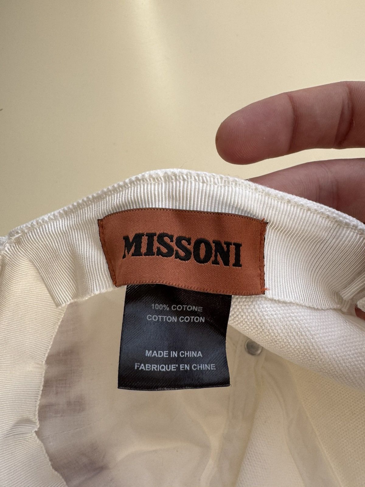 Missoni Missoni White Embroidered Logo Baseball Cap Size ONE SIZE - 8 Thumbnail