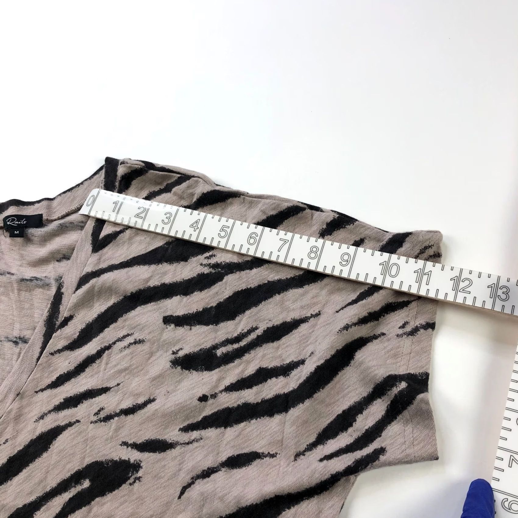 Rails Rails Watercolor Tiger Midi Dress M Women's Black Mauve Beige Size M / US 6-8 / IT 42-44 - 6 Thumbnail