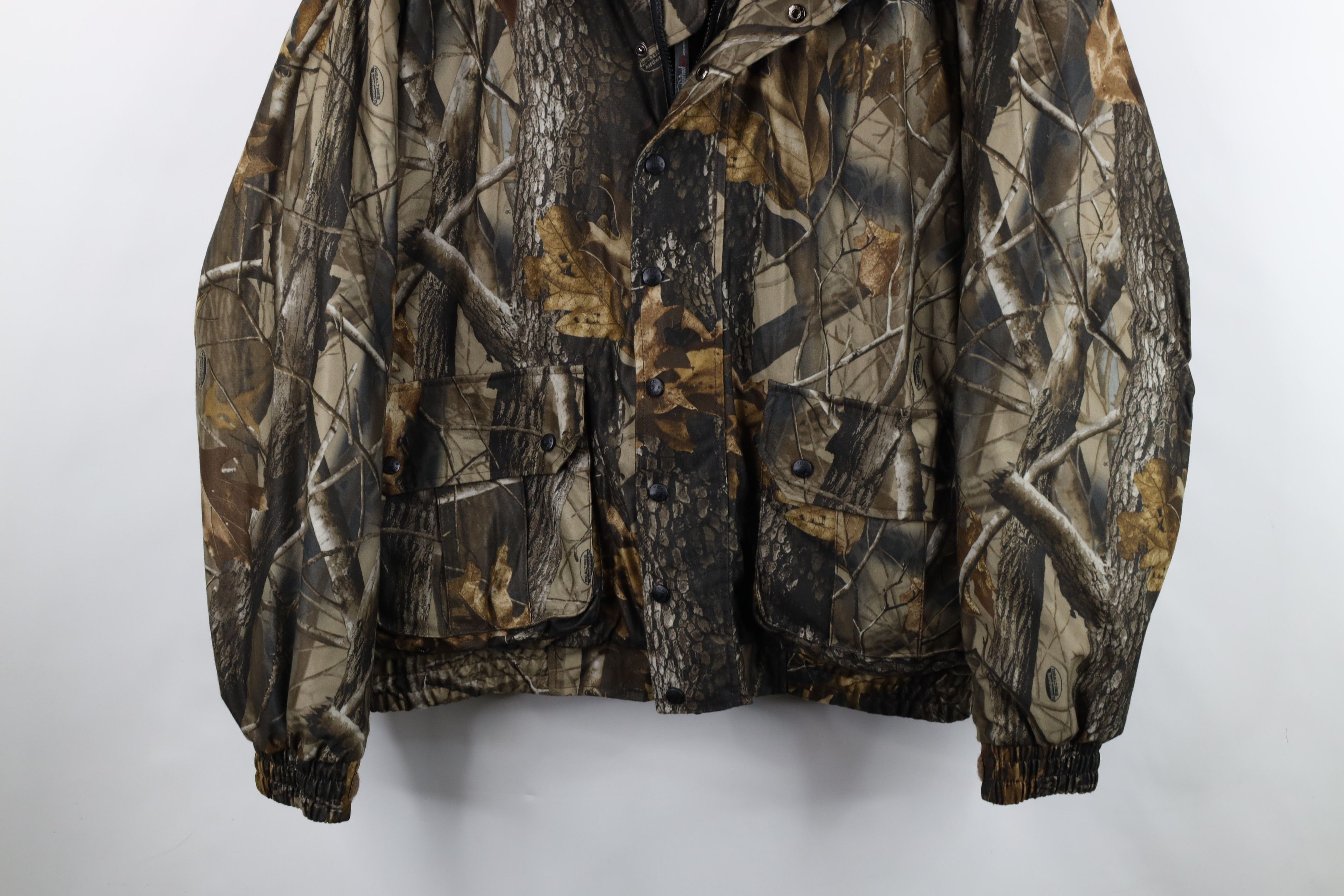 Vintage Vintage Streetwear Cloth Realtree Camouflage Hooded Jacket Size US XXL / EU 58 / 5 - 3 Thumbnail
