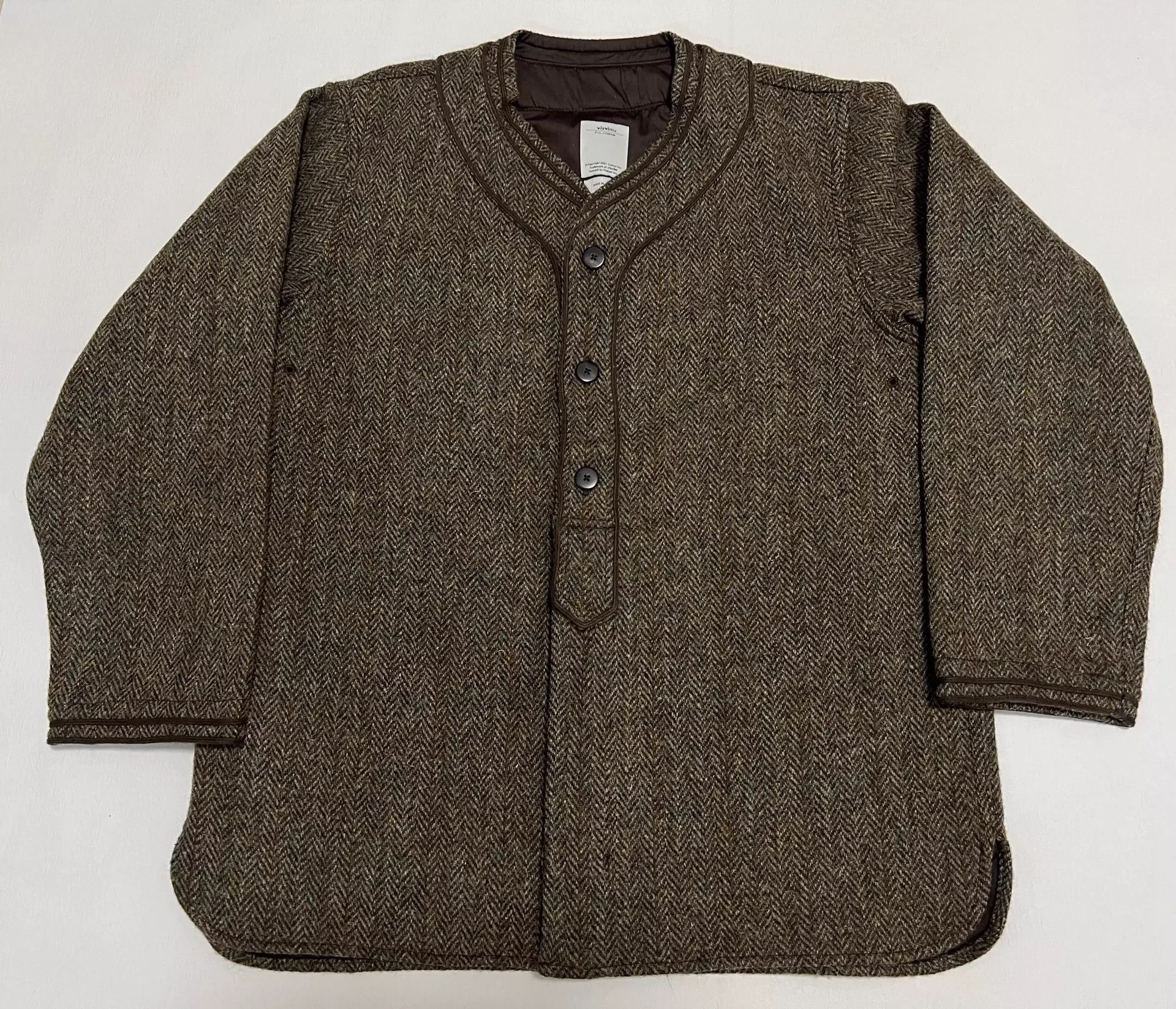 visvim 16AW SPOT DUGOUT SHIRT L/S (HARRIS TWEED)