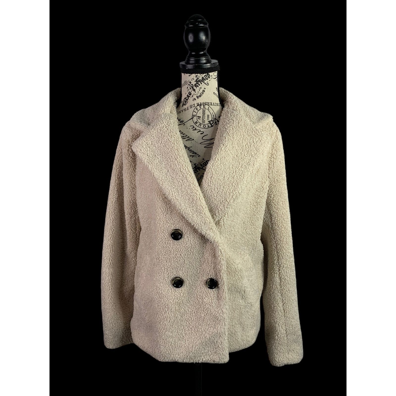 Sanctuary Anthropologie Sanctuary Women's Small Faux Fur Jacket Cream Size S / US 4 / IT 40 - 1 Thumbnail