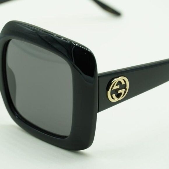 Gucci NEW GUCCI GG0896S 001 BLACK GREY SQUARE SUNGLASSES Size ONE SIZE - 7 Thumbnail