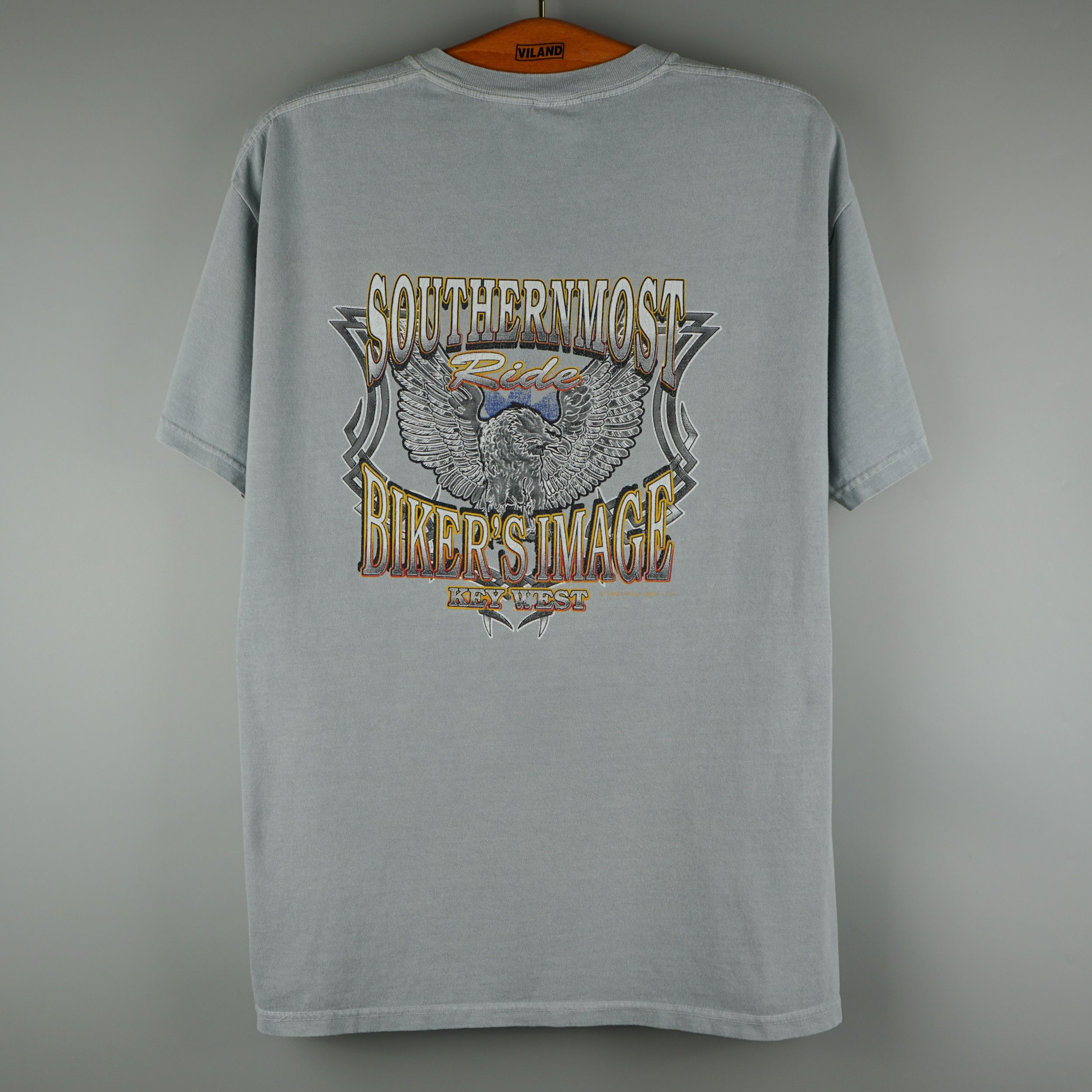 Harley Davidson × Vintage Vintage 1980s Southernmost Bikers Image T-Shirt Size US XL / EU 56 / 4 - 1 Thumbnail