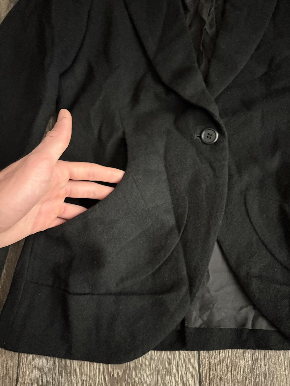 Tsumori Chisato Tsumori Chisato By Issey Miyake Wool One Button Blazer Japan Size XS / US 0-2 / IT 36-38 - 3 Thumbnail
