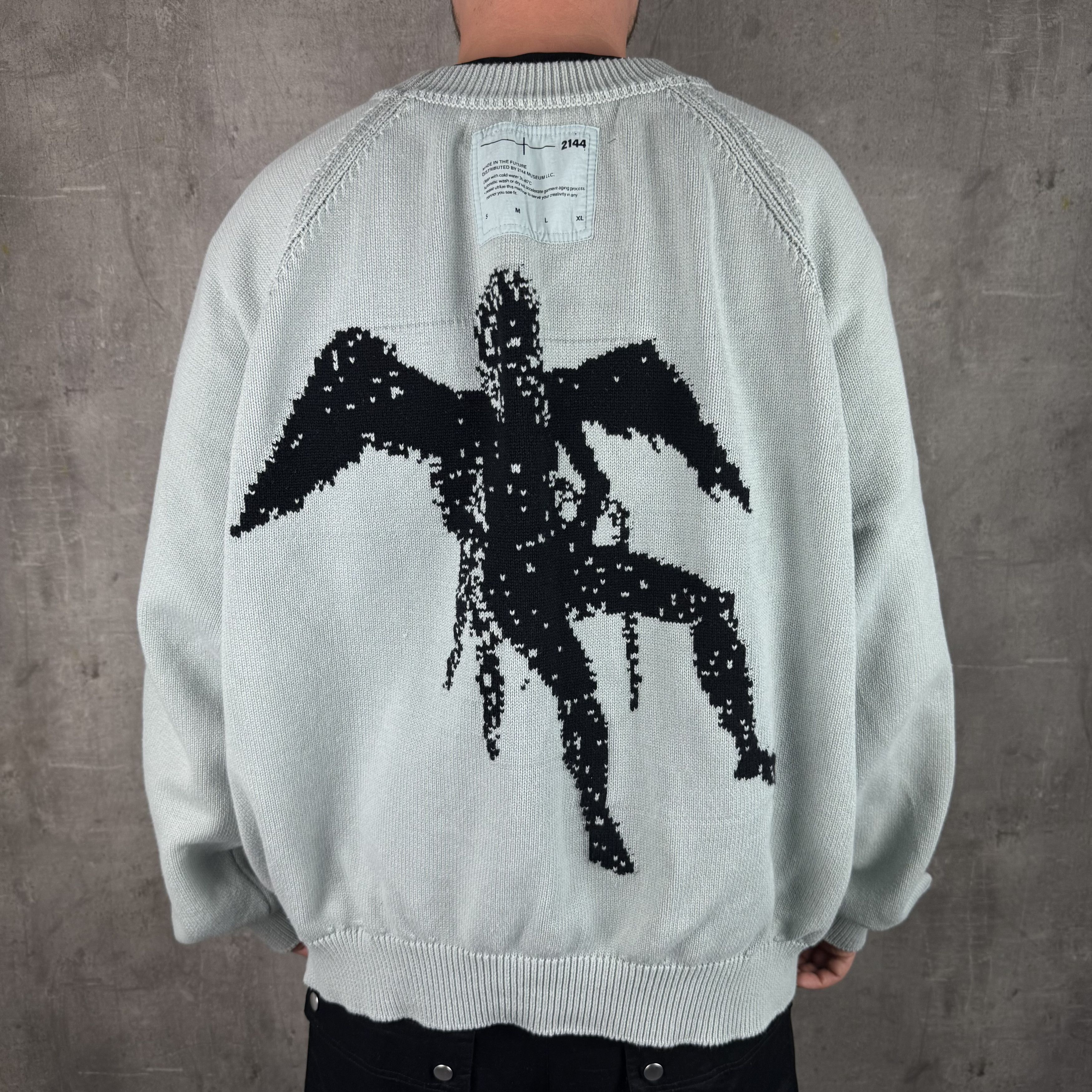 Kody Phillips 2144 MUSEUM AW20 Dye Intarsia Knit Sweatshirt Size Large Size US L / EU 52-54 / 3 - 3 Thumbnail