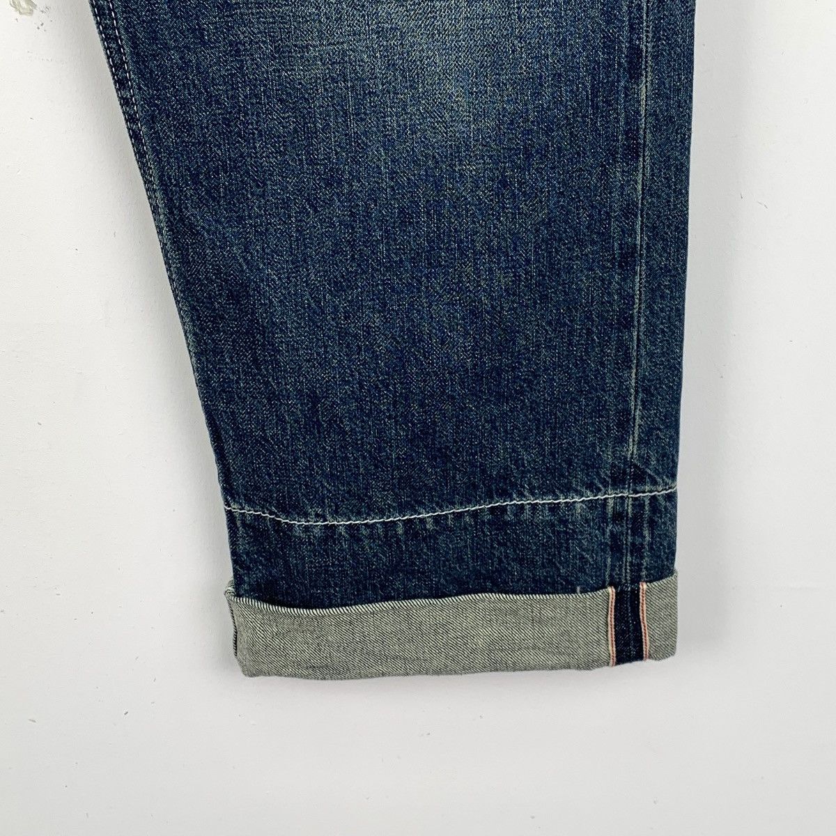 Loewe Loewe Dark Blue Fringe Decor Denim Wide-leg Pants K26WX Size 25" / US 0 / IT 36 - 4 Thumbnail