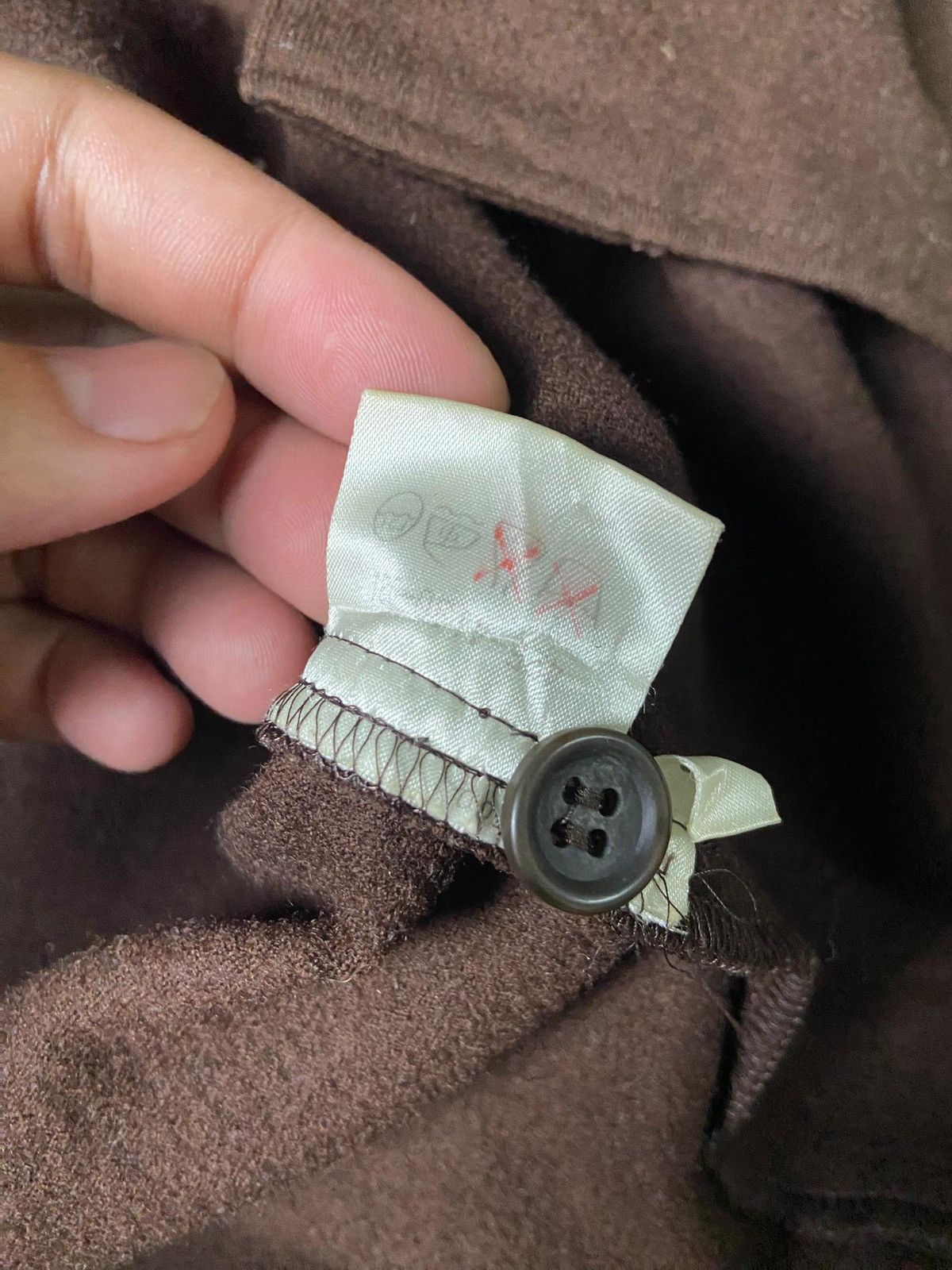 Japanese Brand Vintage Maison D’or Wool Blend Button Up Shirt (161) Size XS / US 0-2 / IT 36-38 - 7 Thumbnail