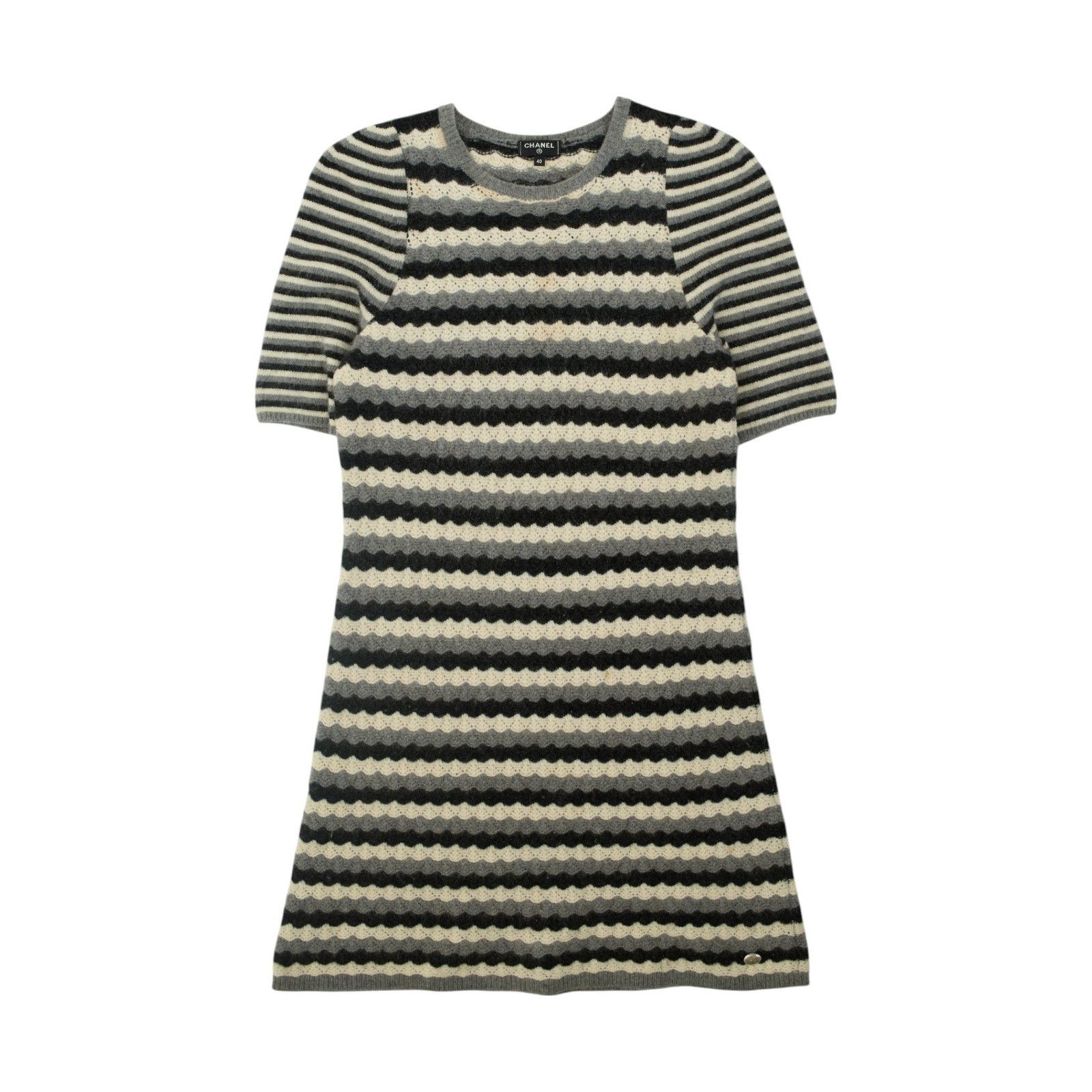 Chanel F/W 2005 Cashmere Striped Dress Size S / US 4 / IT 40 - 1 Thumbnail