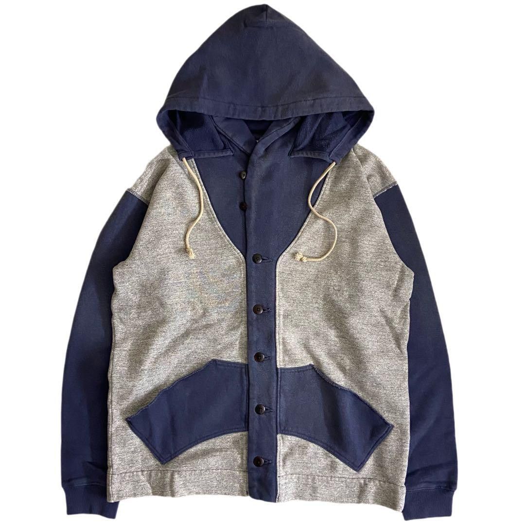 Kapital KAPITAL Vintage-Processed Hooded Sweatshirt Size US M / EU 48-50 / 2 - 1 Thumbnail