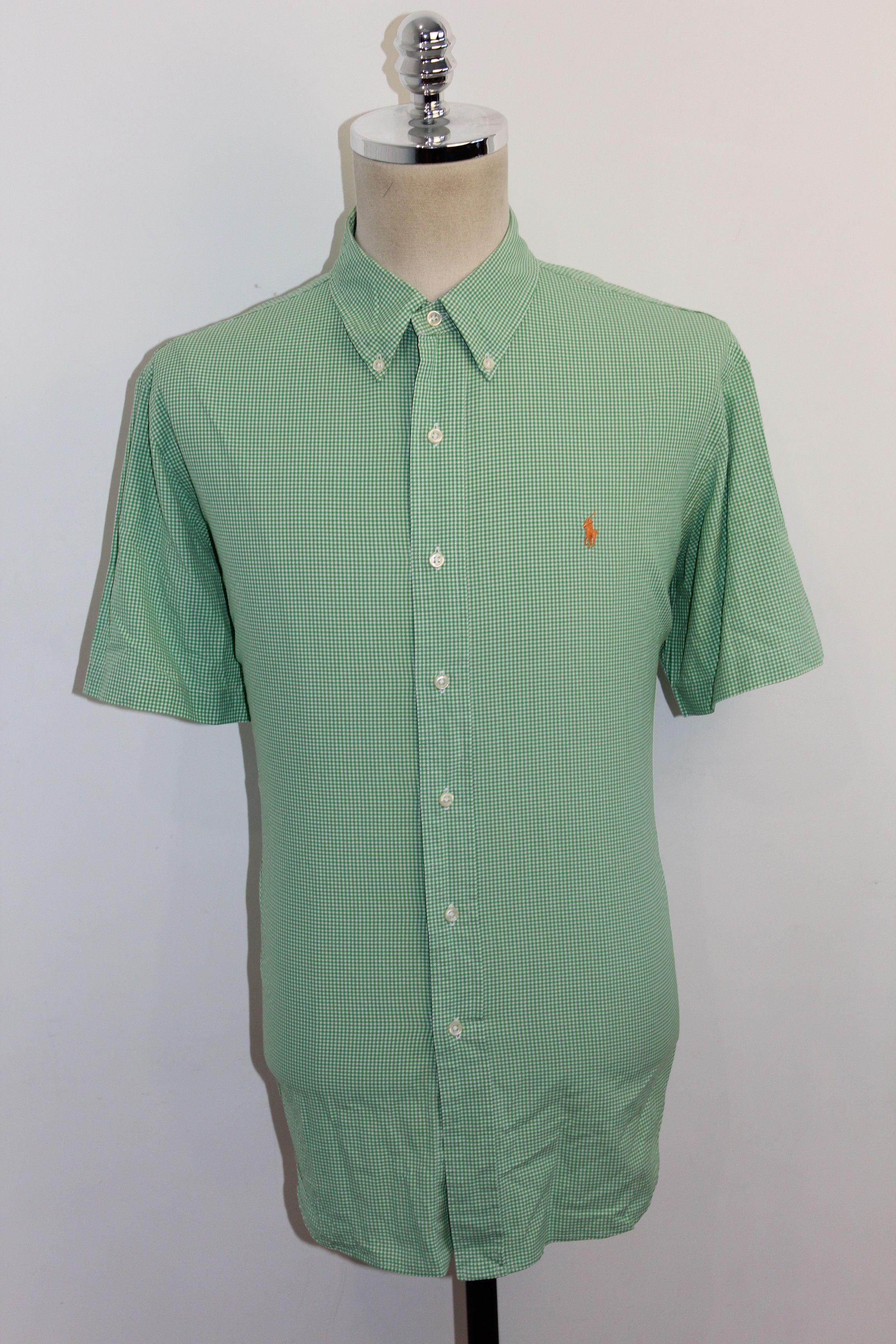 Polo Ralph Lauren RALPH LAUREN Short Sleeve Green Check Shirt Size US XL / EU 56 / 4 - 2 Thumbnail