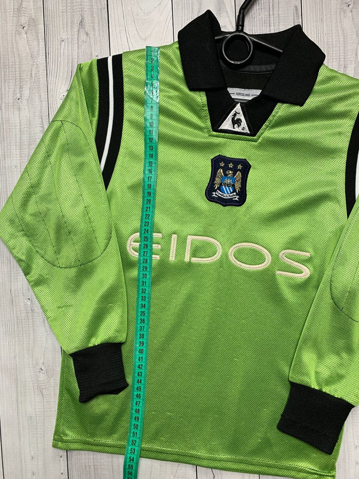 Vintage Vintage Manchester City soccer jersey rare goalkeeper kids Size US XS / EU 42 / 0 - 5 Thumbnail