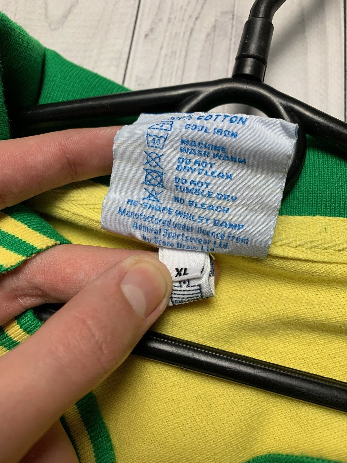 Vintage Vintage Norwich soccer jersey Admiral yellow retro XL Size US XL / EU 56 / 4 - 5 Thumbnail