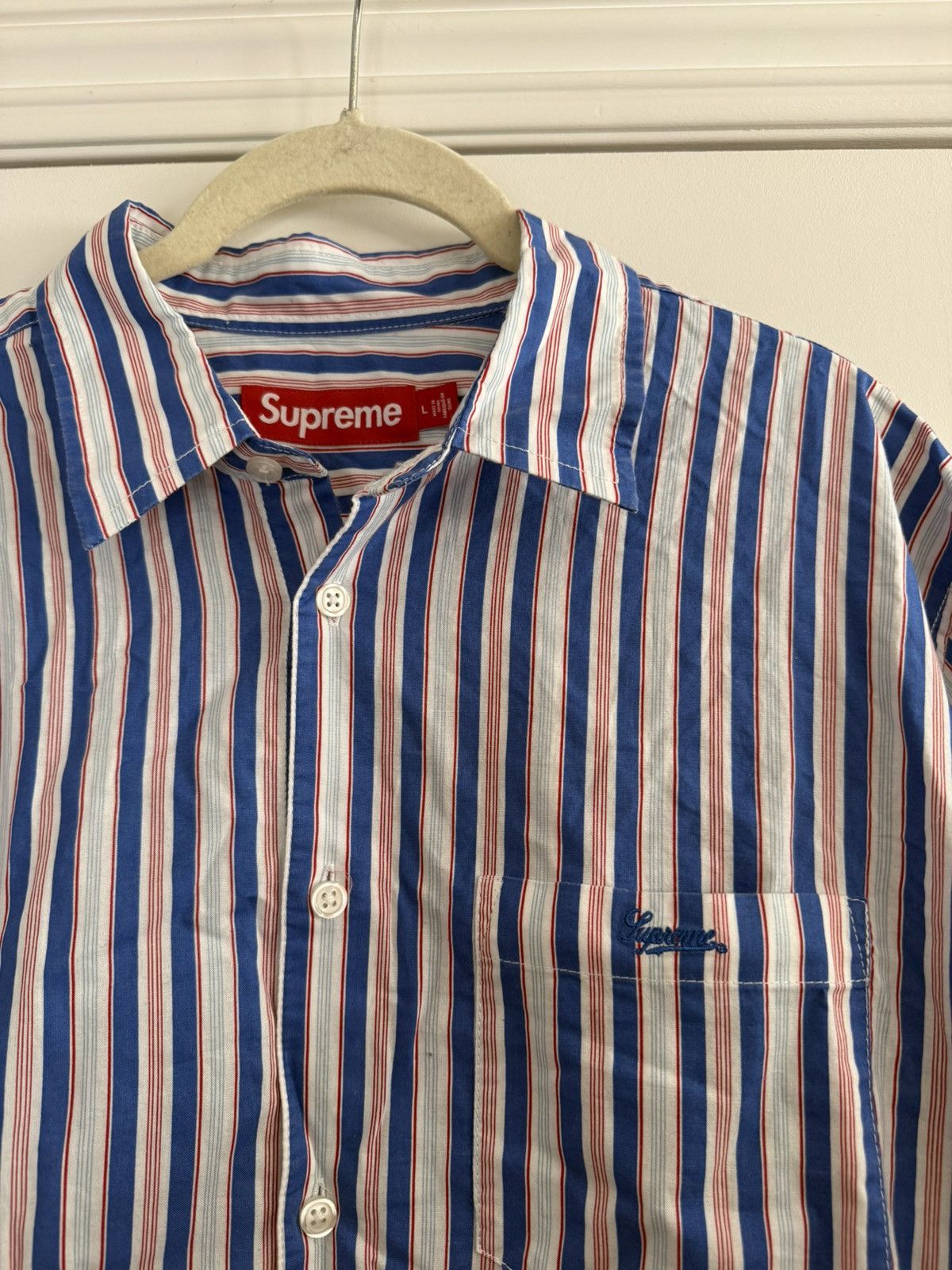 Supreme Supreme stripe shit size Large Size US L / EU 52-54 / 3 - 2 Thumbnail