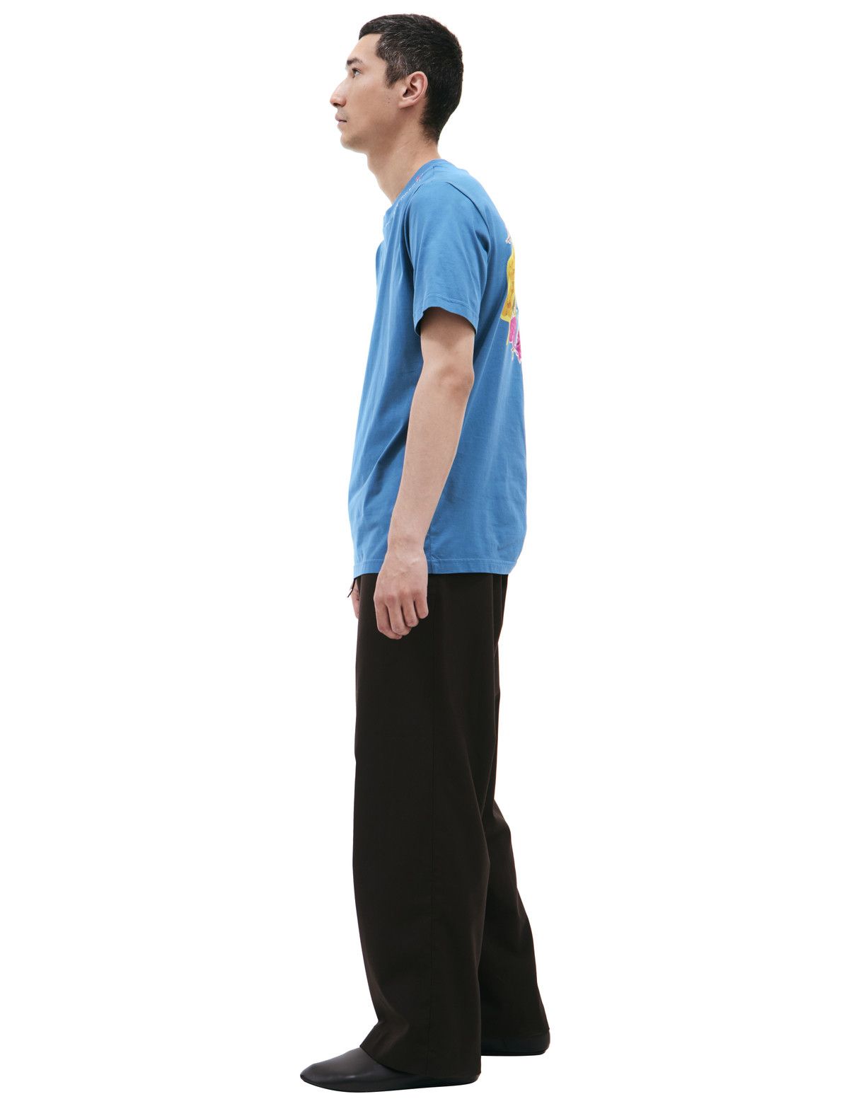 Marni o1f1d3z0525 Printed Short Sleeve T-Shirt in Blue Size US S / EU 44-46 / 1 - 2 Thumbnail