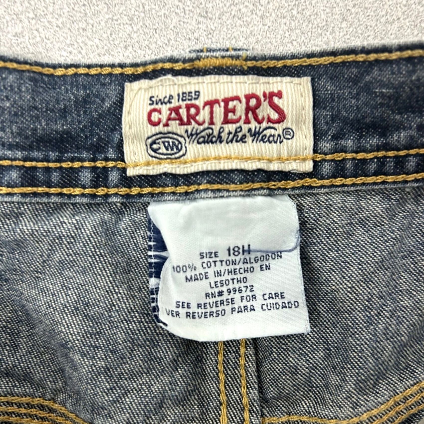 Swatch VINTAGE Carters Watch the Wear Blue Denim Carpenter Jeans Wide Leg Mens 30x31 Size US 30 / EU 46 - 3 Thumbnail