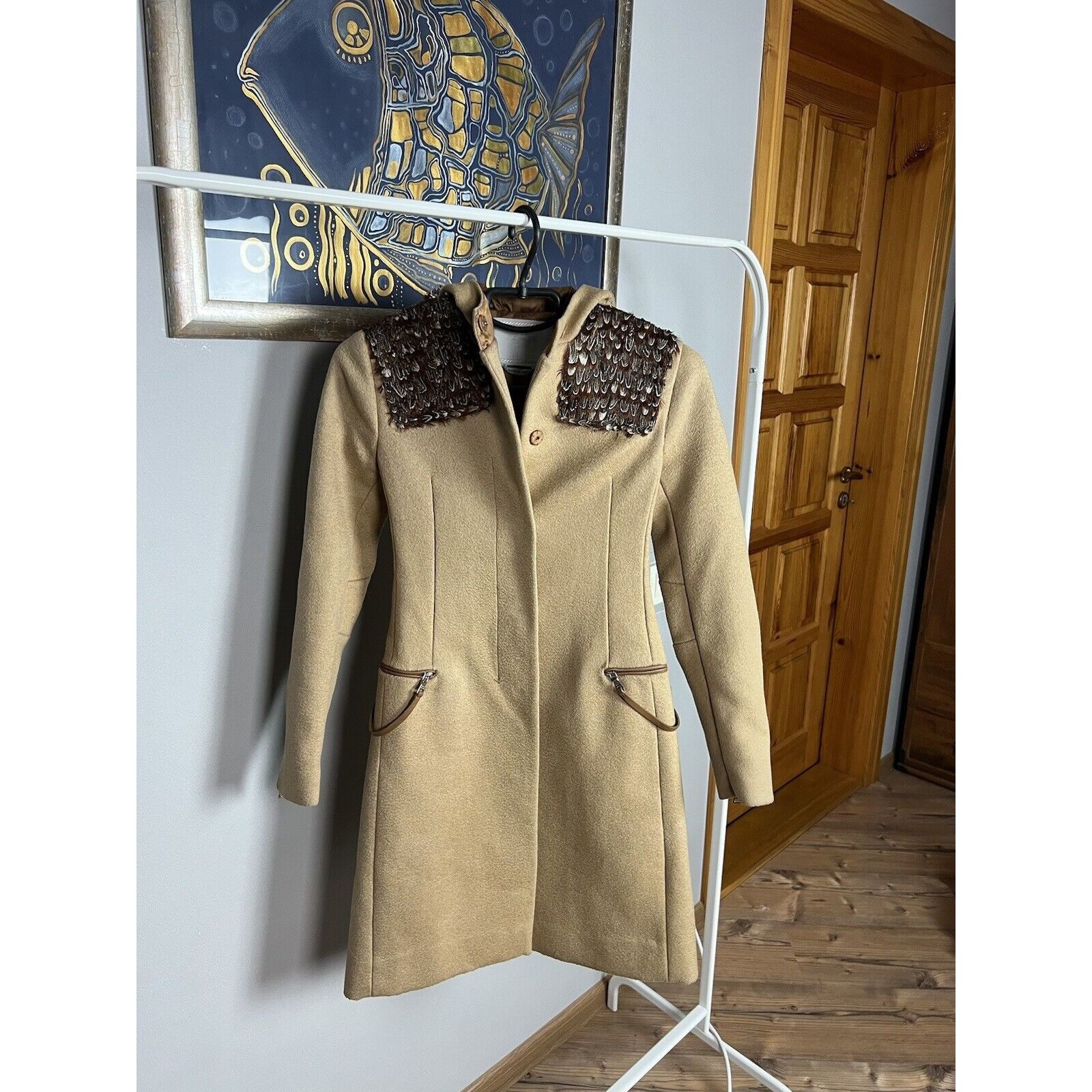 Prada RARE! Prada Beige Camelwool Hooded Coat Size 38 Size XS / US 0-2 / IT 36-38 - 5 Thumbnail