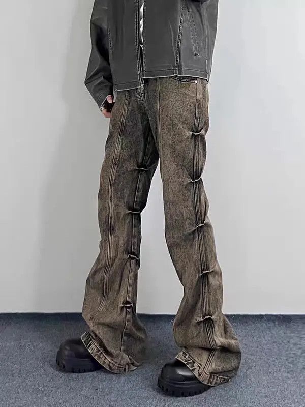 VIBE Street grunge washed micro-flared jeans Size US 34 / EU 50 - 8 Thumbnail