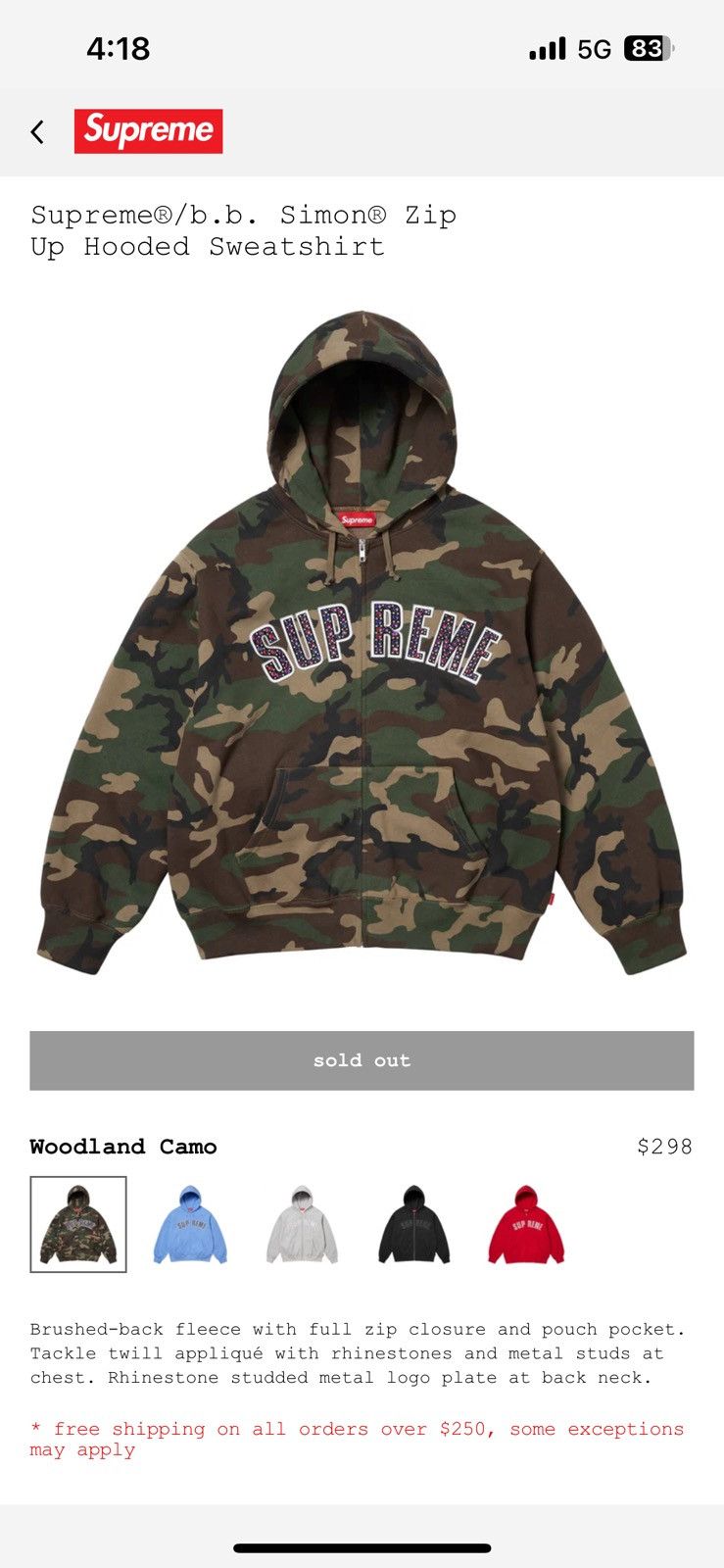 B.B. Simon × Supreme Camo Supreme X B.B Simon! | Grailed