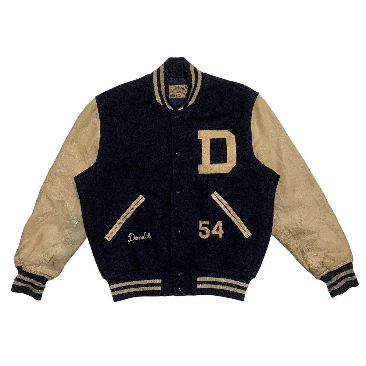 Japanese Brand Vintage D. Grace Calif Hocket Varsity Jacket Size US L / EU 52-54 / 3 - 5 Thumbnail