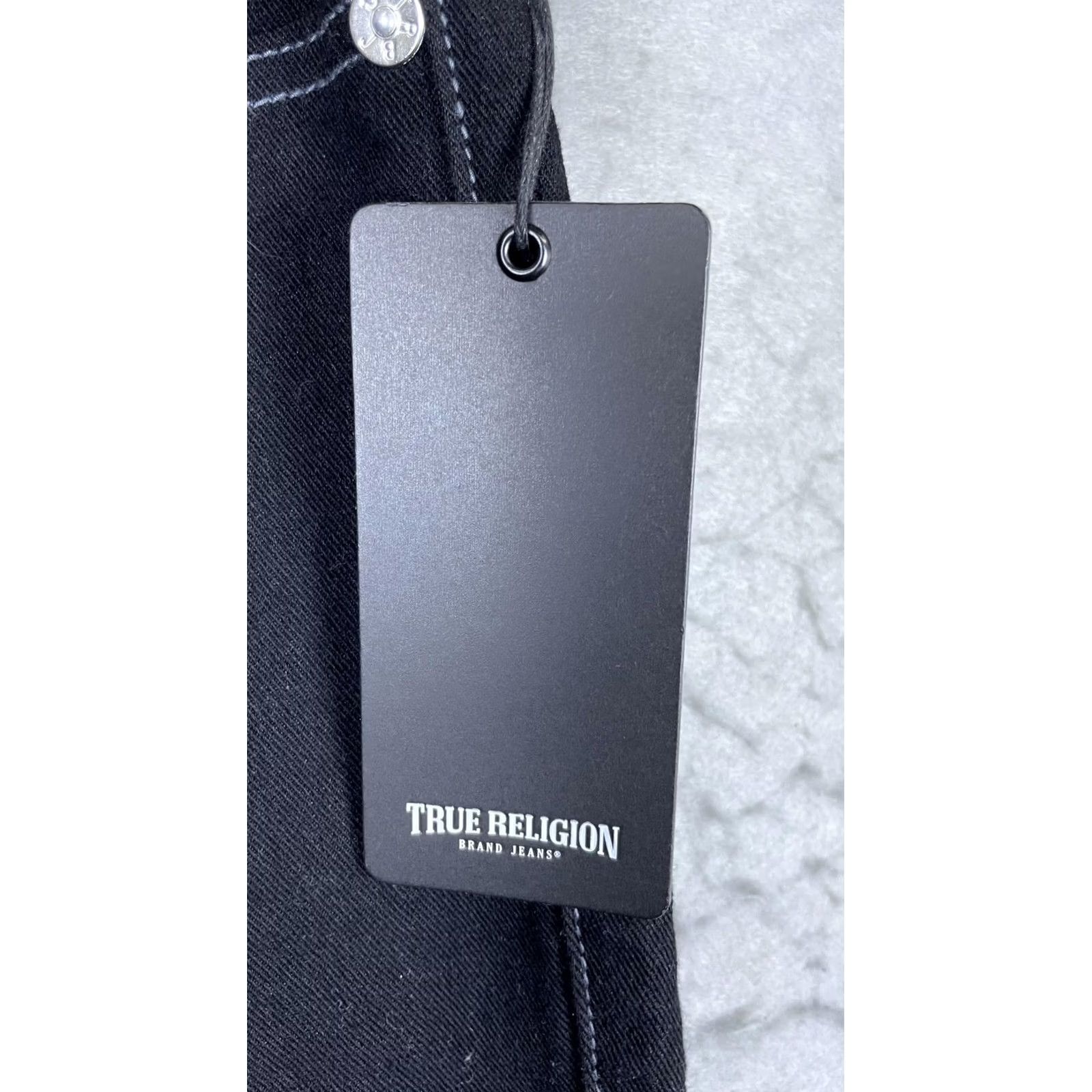 True Religion True Religion Ricky Black Jeans Mens 34x32 Relaxed Straight Denim Pants Ricky Relaxed Straight | Denim | 34 | Black | Mens Jeans Size US 34 / EU 50 - 2 Thumbnail