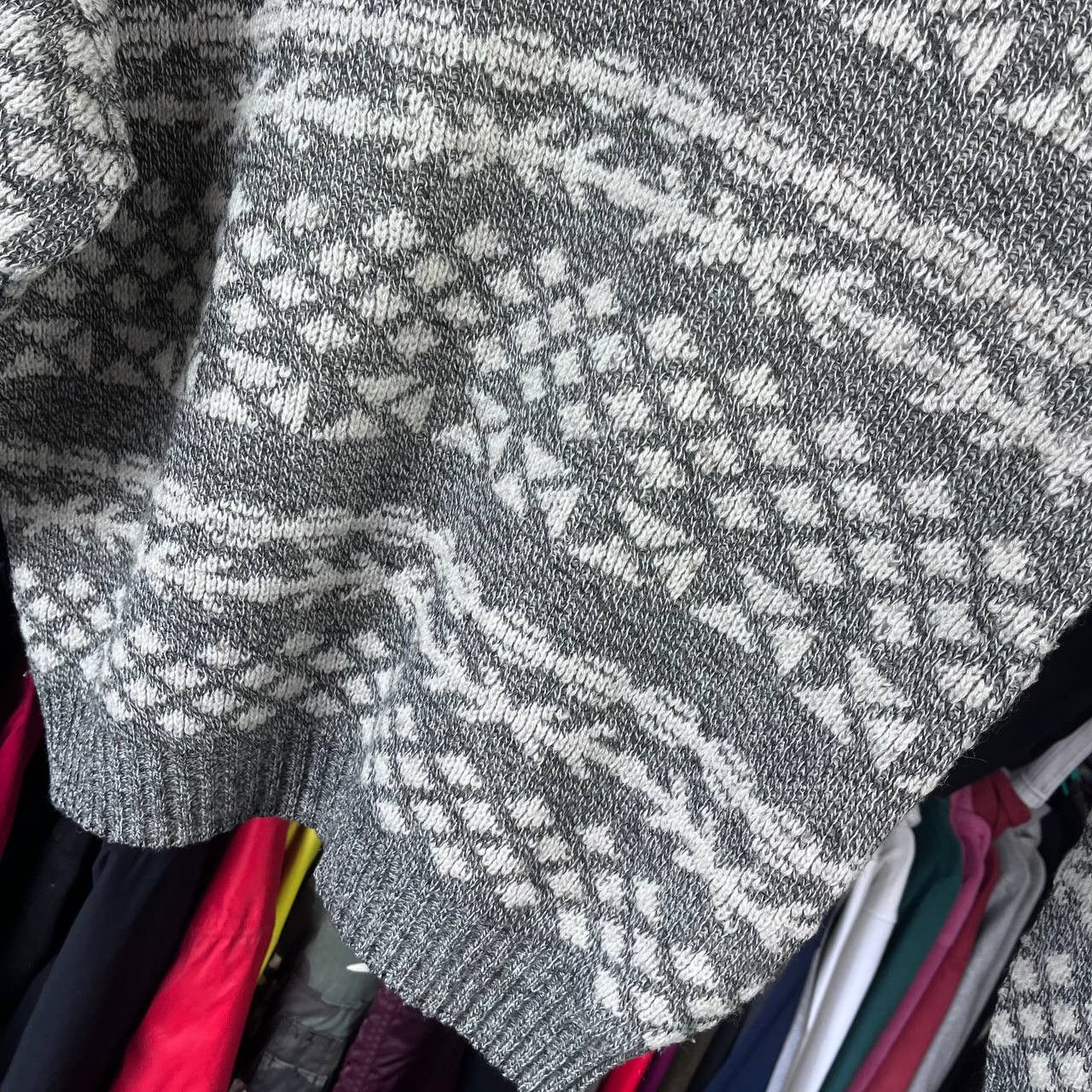 Lacoste 90s Lacoste Chemise Nordic Fair Isle Wool Knit Sweater Size US L / EU 52-54 / 3 - 14 Thumbnail