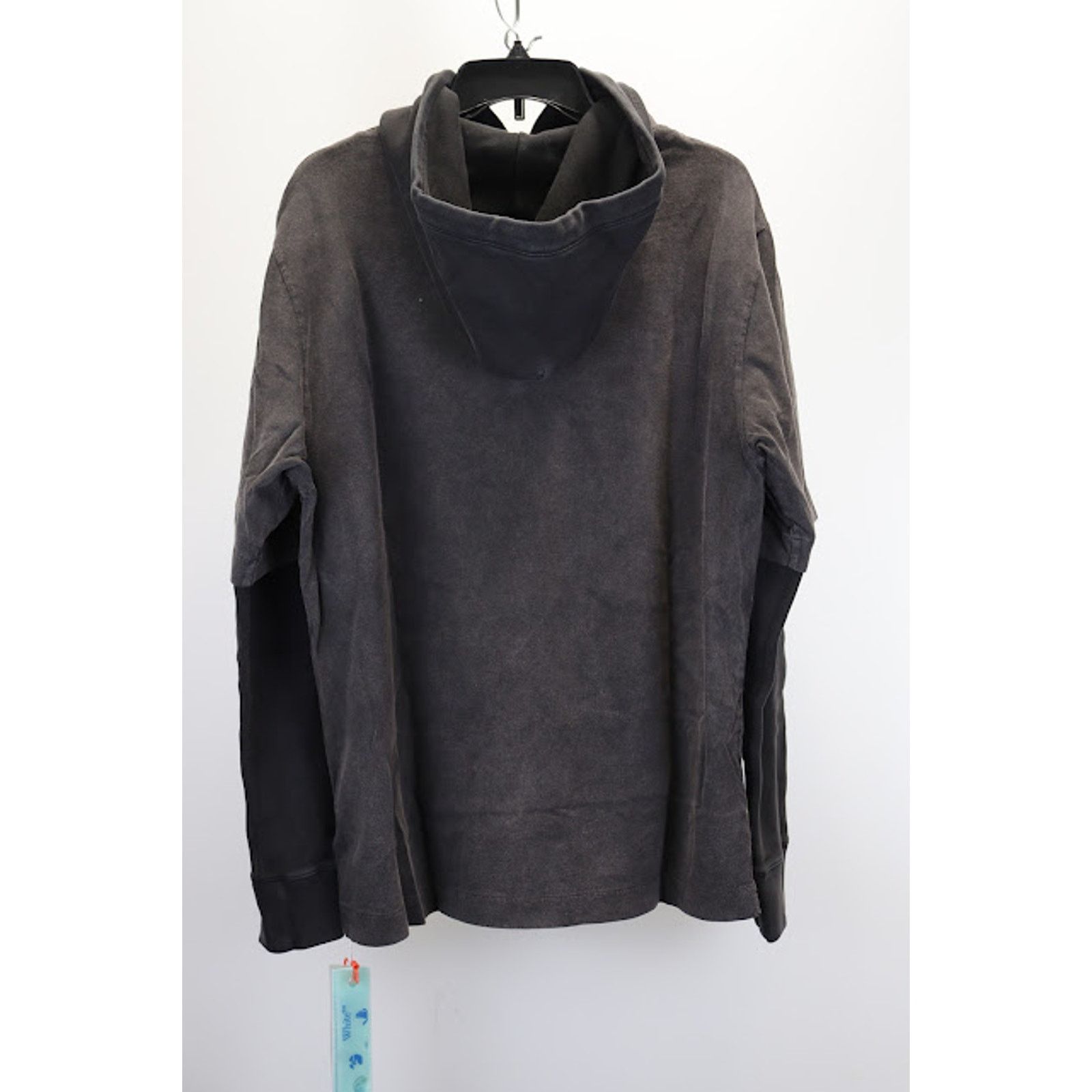 Off-White o1rshd1 GM Vintage Double Long Sleeve Hoodie in Black/Grey Size US L / EU 52-54 / 3 - 5 Thumbnail